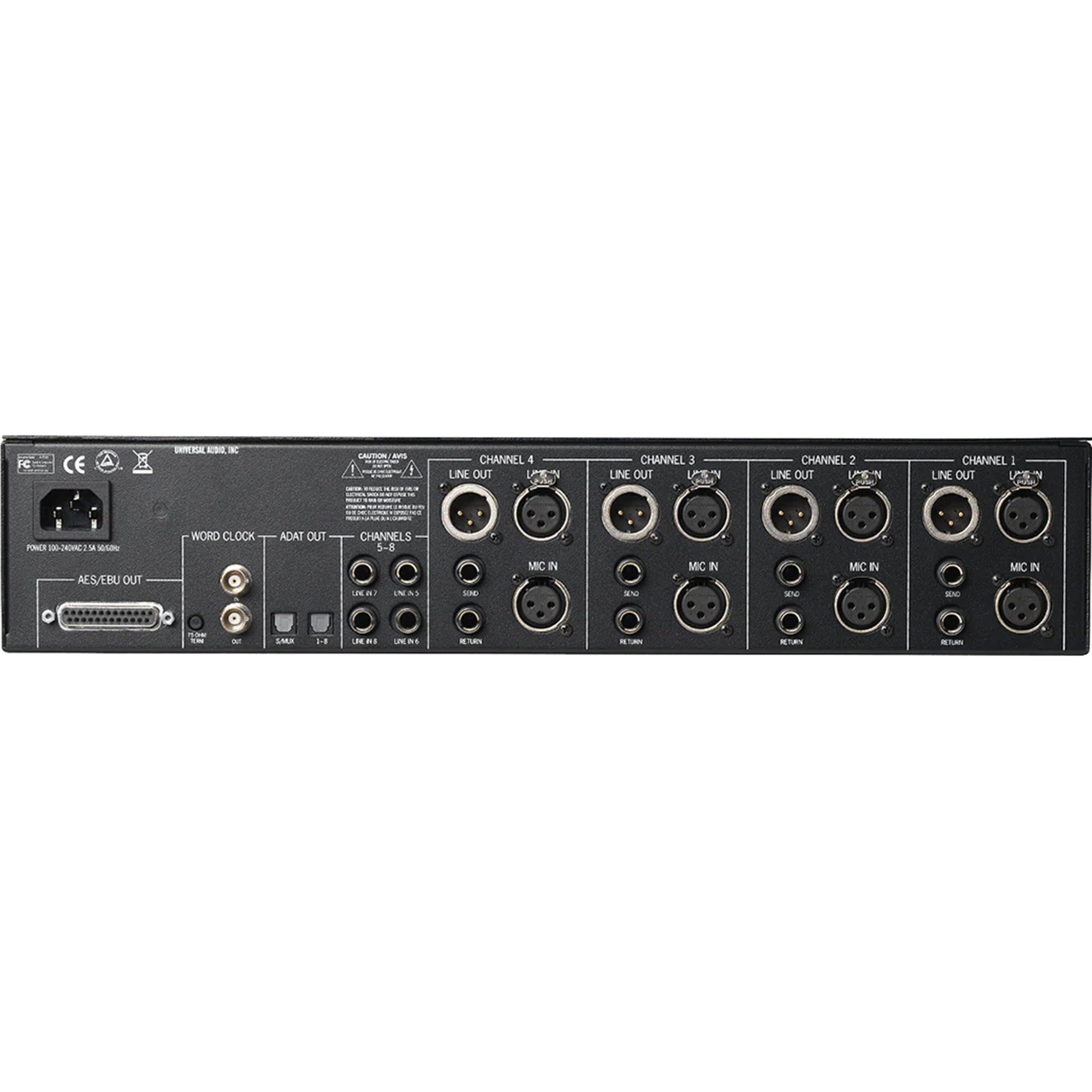 Universal Audio 4-710d Tone Blending Twin-Finity Microphone Preamp and DI