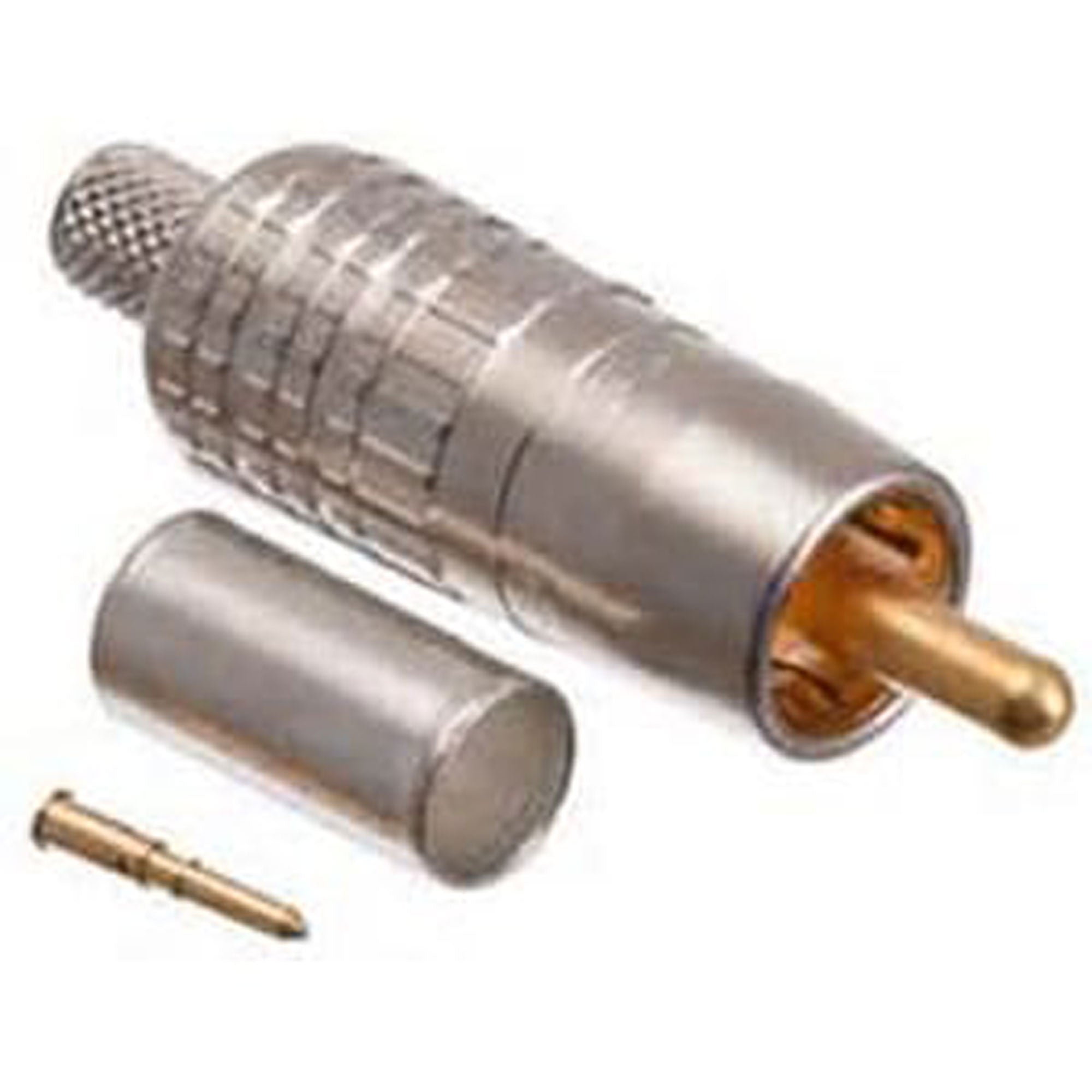 Canare RCAP-C25F 75 Ohm RCA Crimp Plug Connector for L-2.5CFB, 1855A, etc. (100 Pack)