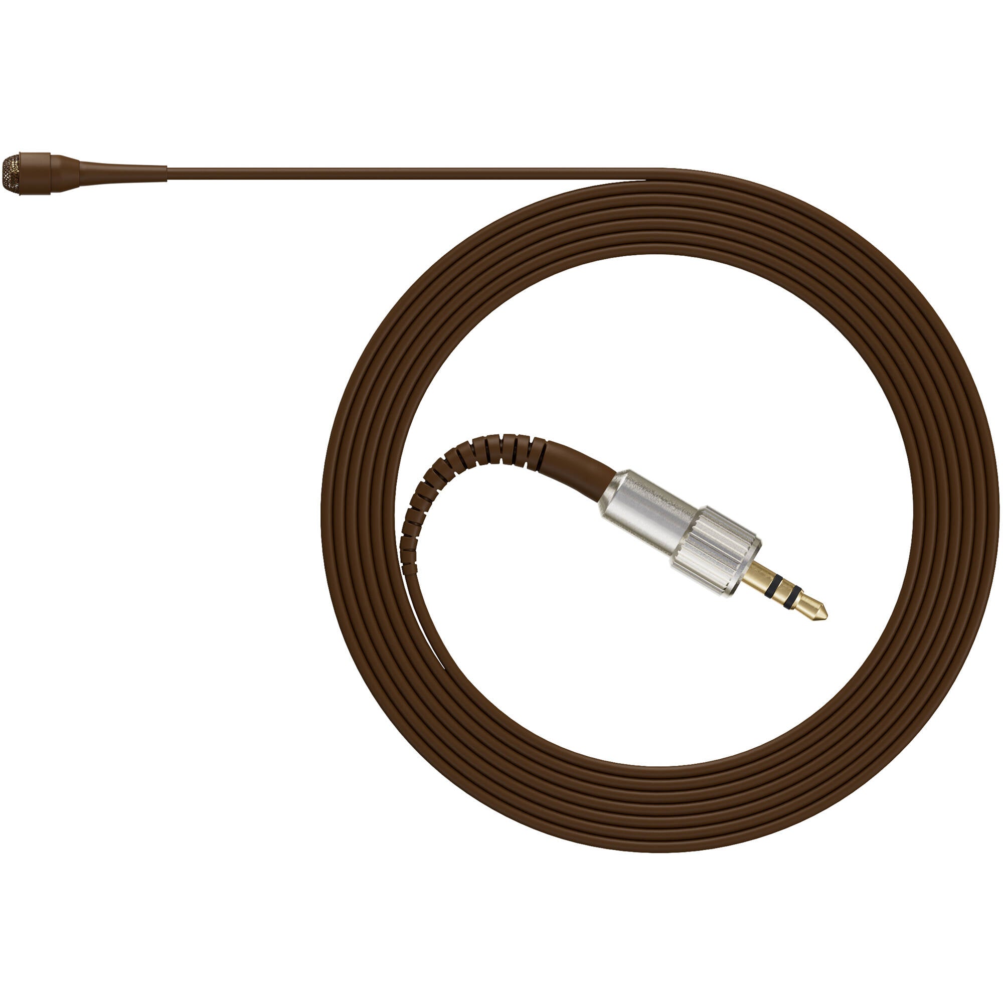 DPA 4061 CORE+ Low-Sensitivity Omni Lavalier Microphone with Locking 3.5mm Adapter (Brown)