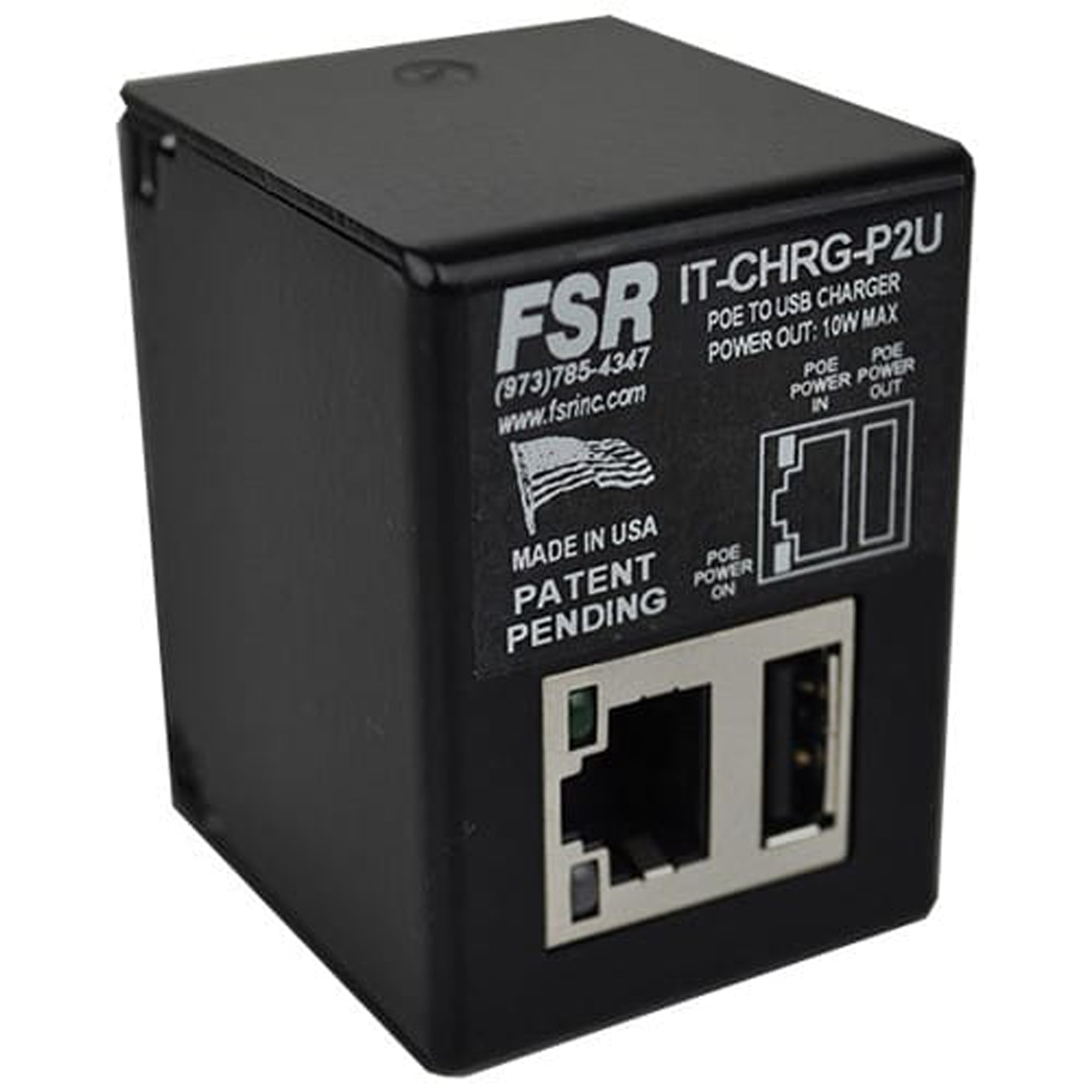 FSR FSR IT-CHRG-P2U PoE to USB Charger (Black)
