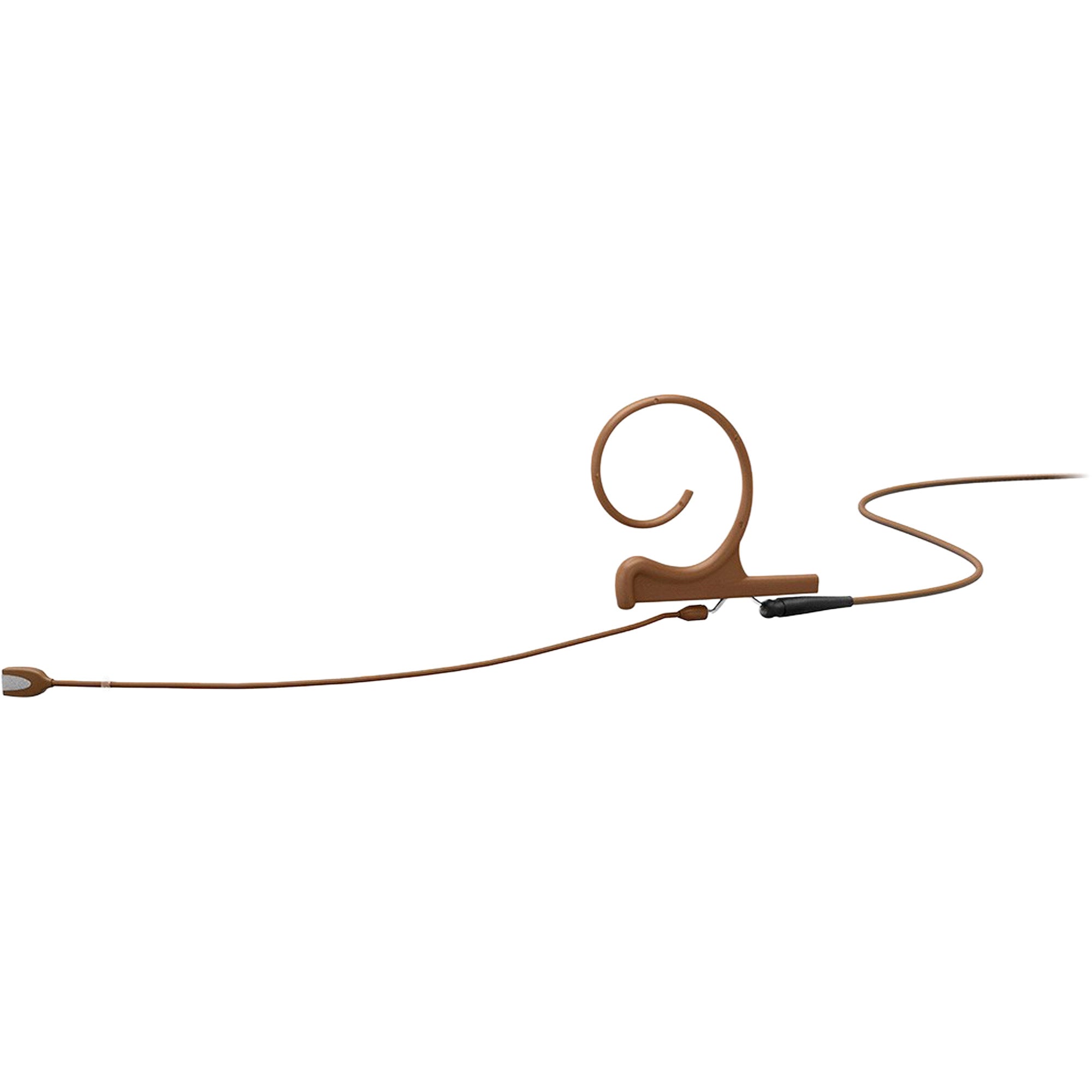 DPA 4166 CORE+ Slim Omni Flex Earset Microphone with 110mm Boom and Locking 3.5mm Adapter (Brown)