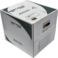 West Penn 4236F Shielded Category 6+ CMR 10/100/1000 BaseT Ethernet Cable (Black, 1000' Roll) Image 1