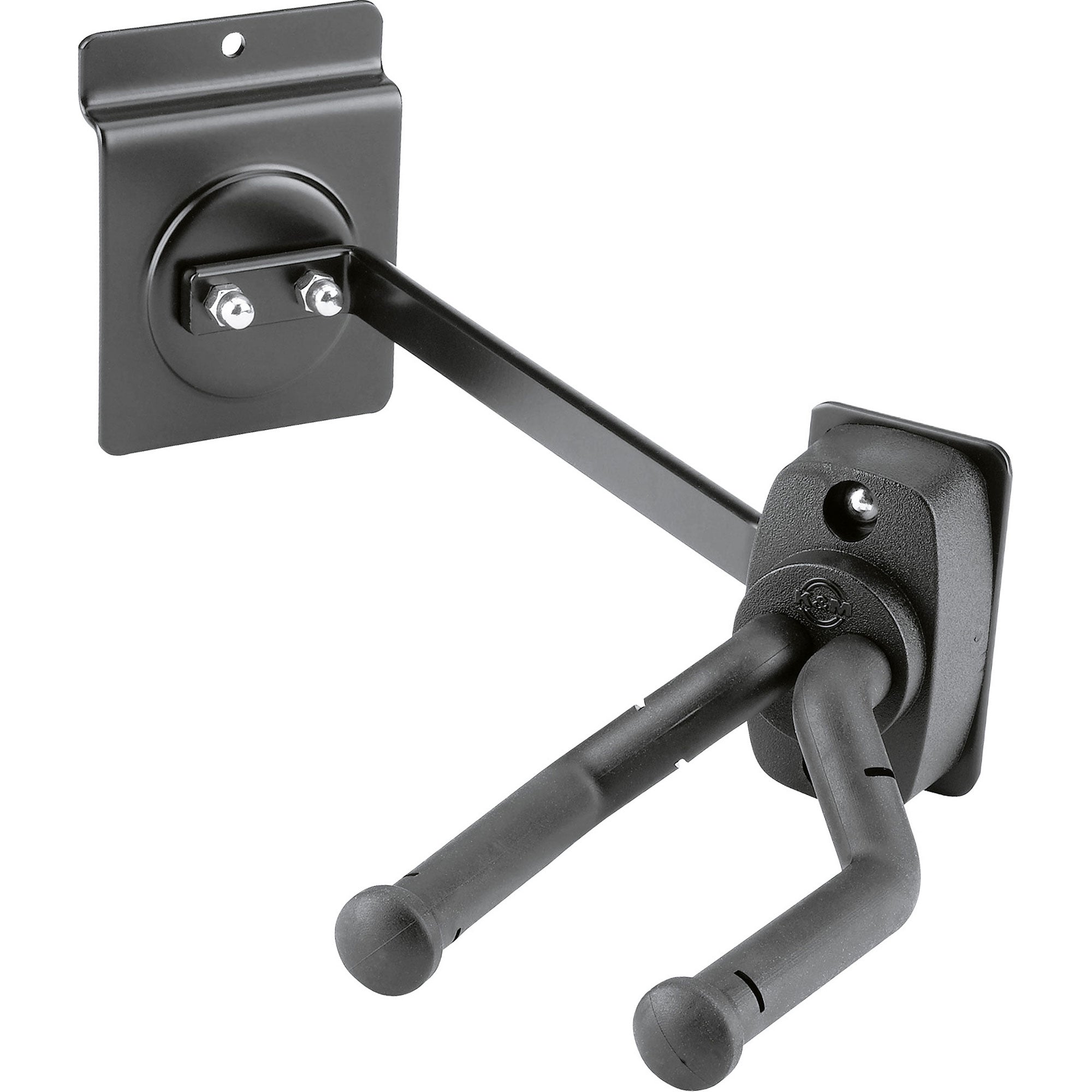 K&M Stands 44170 Guitar Slatwall Mount (Left or Right Facing)