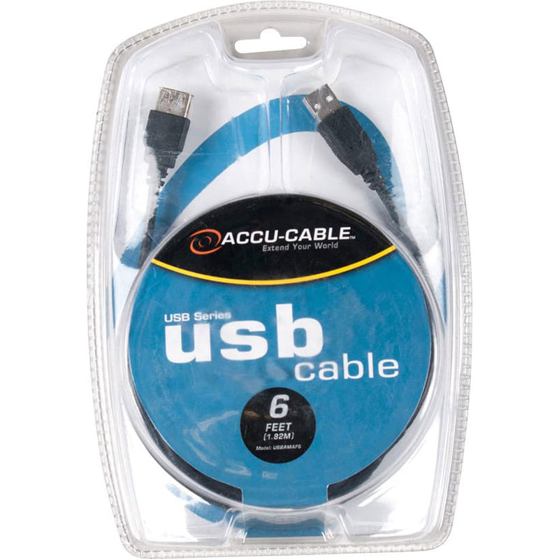 American DJ Accu-Cable USBAMAF6 USB Extension Cable (6')