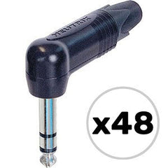 Custom Cable 48x NP3RX-BAG Black/Silver 90° 1/4