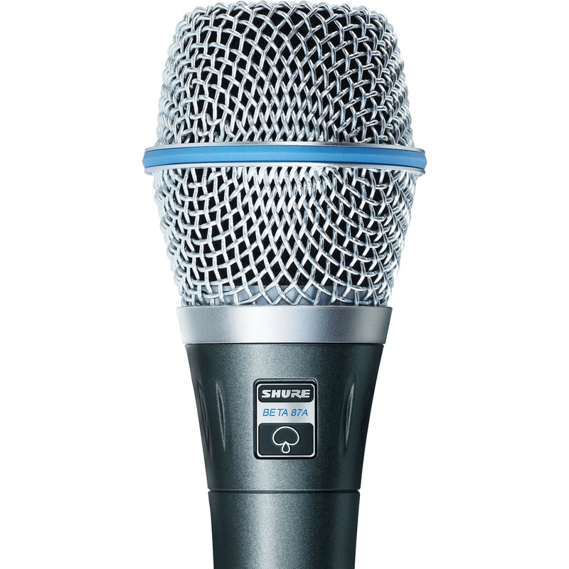Shure Beta 87A Handheld Supercardioid Condenser Vocal Microphone with FREE 20' XLR Cable