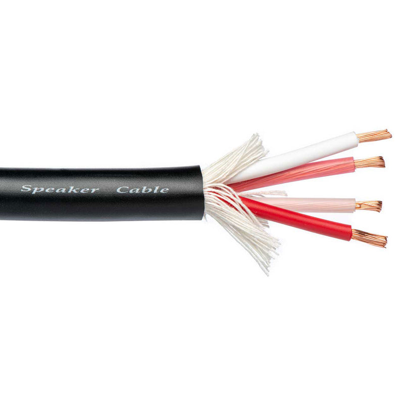 Canare 4S11 Star Quad Speaker Cable, 14AWG (Black, By the Foot)