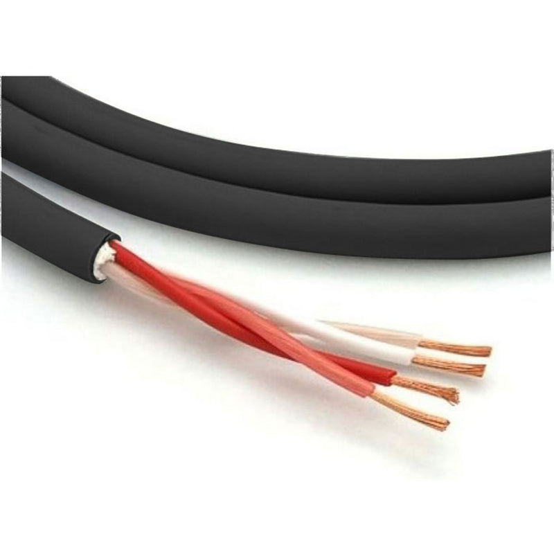 Canare 4S6 Star Quad Speaker Cable, 20AWG (Black, By the Foot)