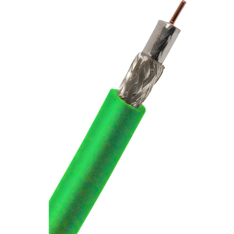 Canare L-5CFB 75 Ohm 3G-SDI / HD-SDI Digital Video Coaxial Cable RG-6 Type (Green, By the Foot)