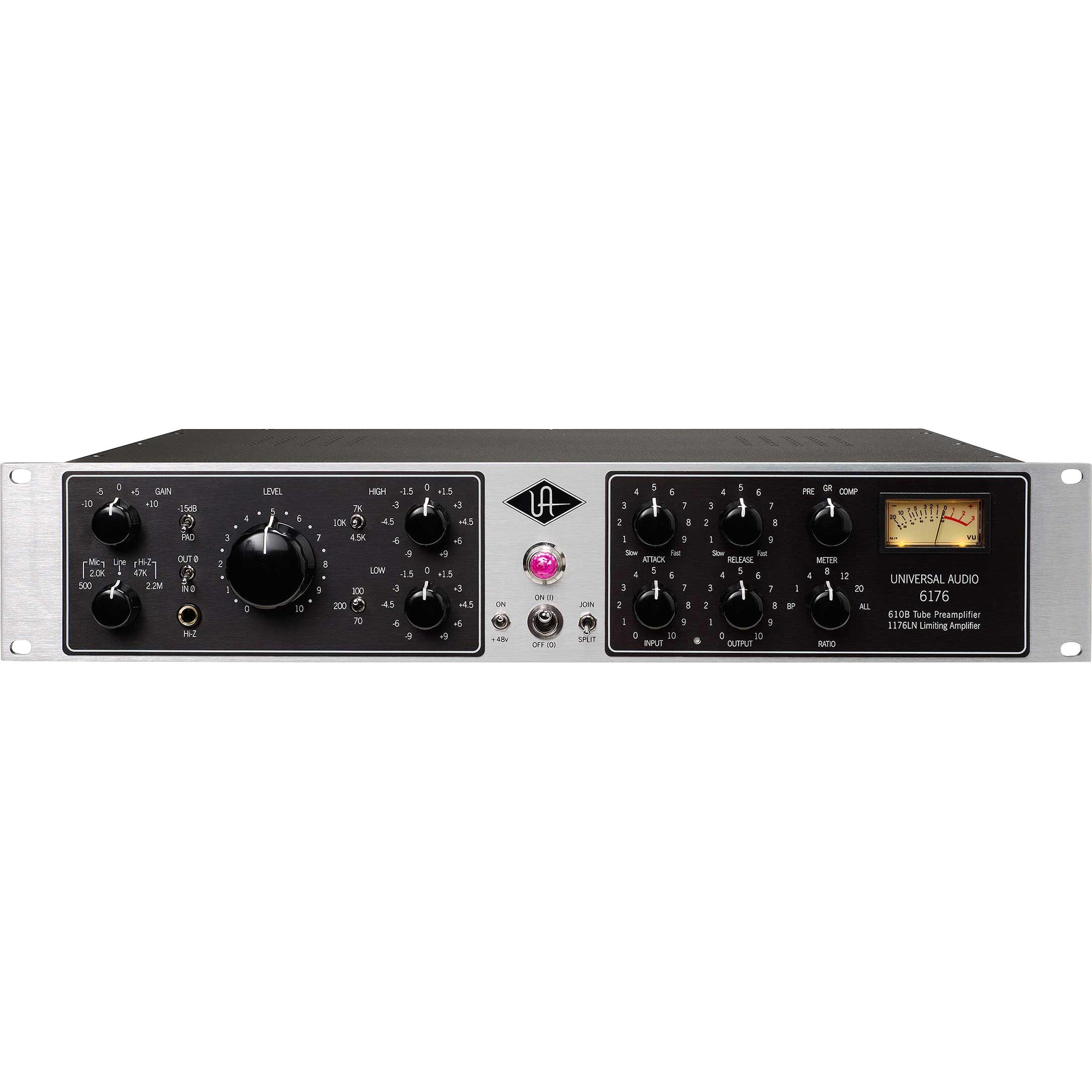 Universal Audio 6176 Channel Strip with 610B Vacuum Tube Microphone Preamp and 1176LN Compressor