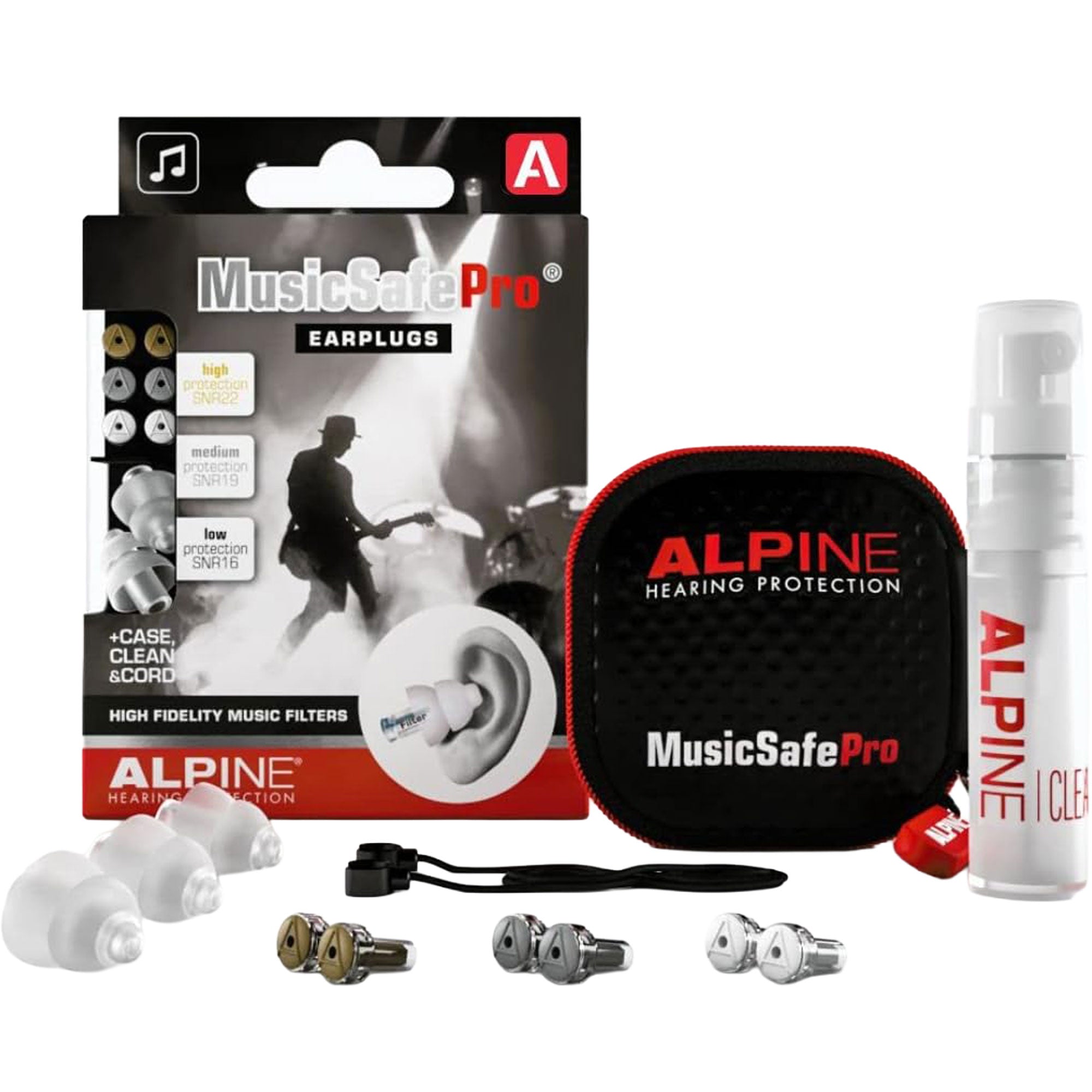 Alpine Hearing Protection MusicSafe Pro Earplugs (Transparent)