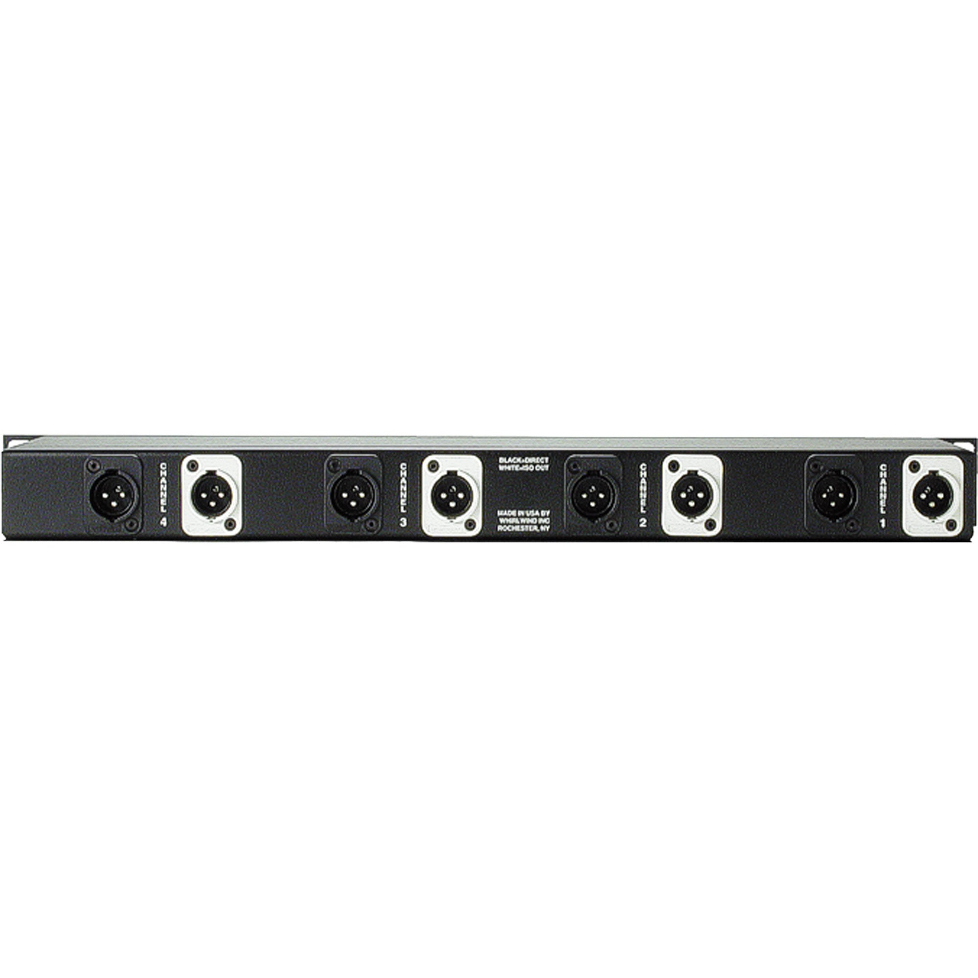 Whirlwind MultiSplitter 1X2 Mic Splitter, 1 Direct Out and 1 Isolated Out Per Channel
