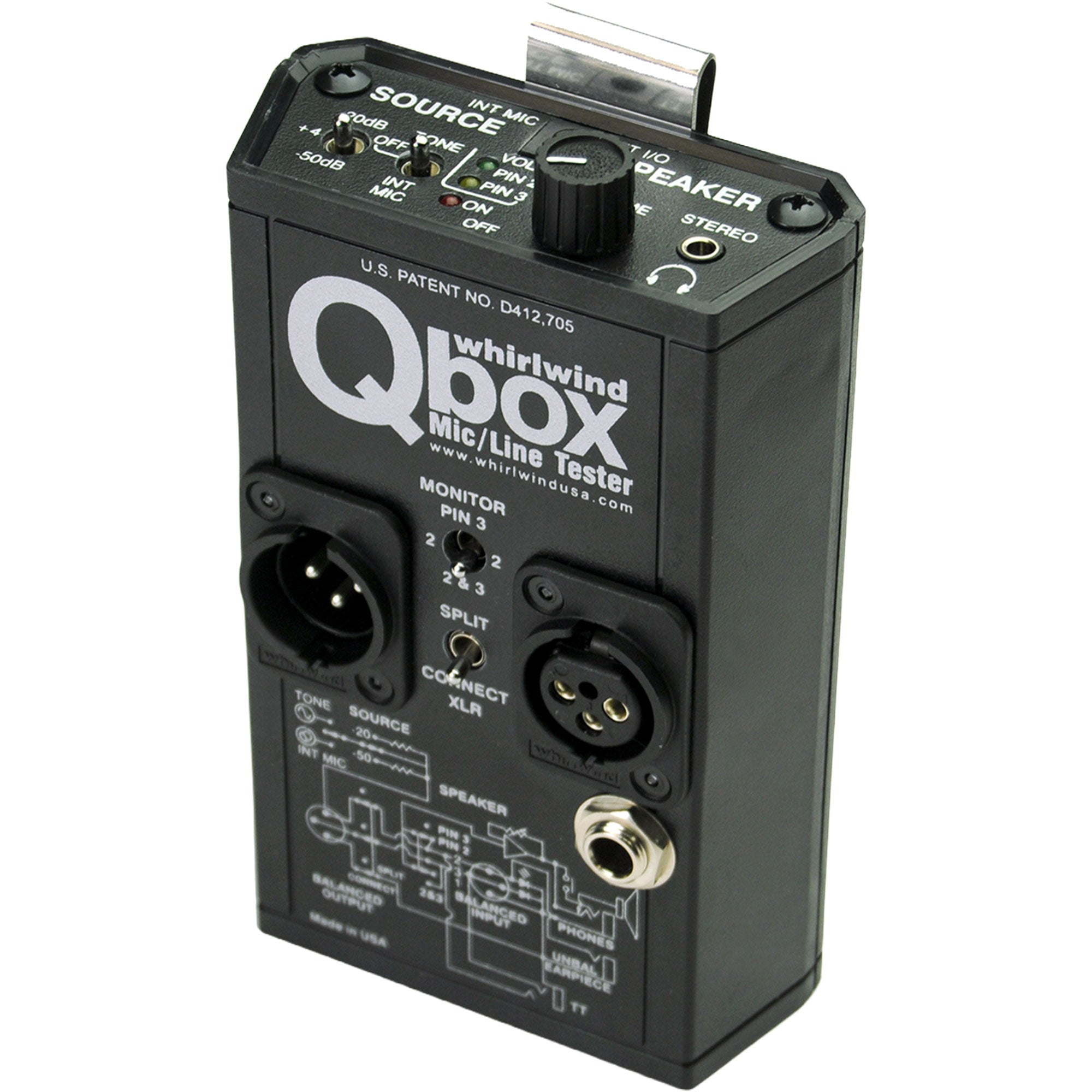 Whirlwind Qbox Audio Line Tester
