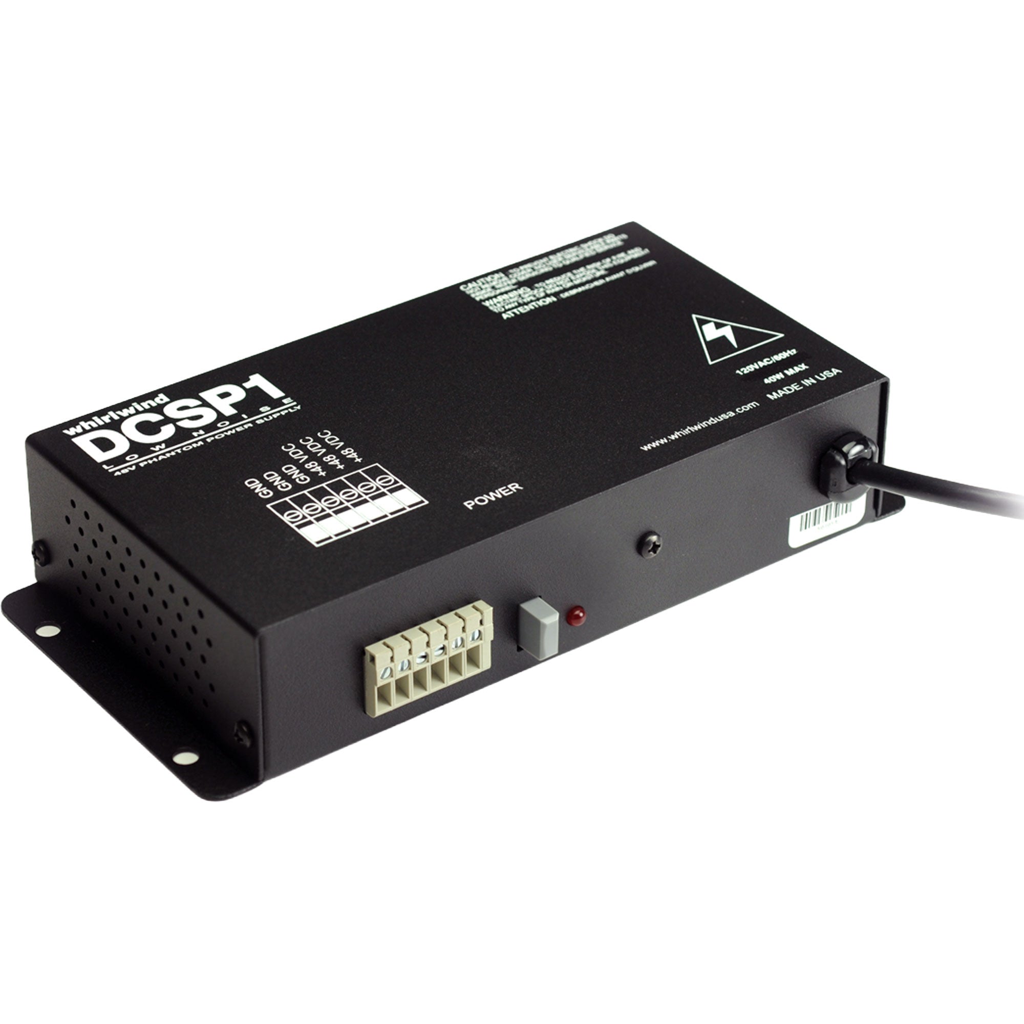 Whirlwind DCSP1 48V Phantom Power Supply