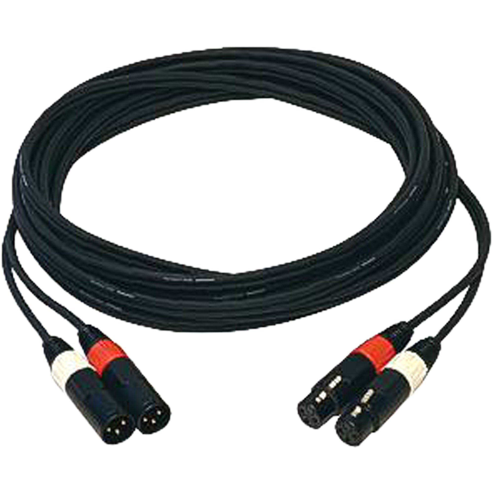 Whirlwind MK4PP03 Stereo Microphone Cable Dual XLRF to Dual XLRM (3')
