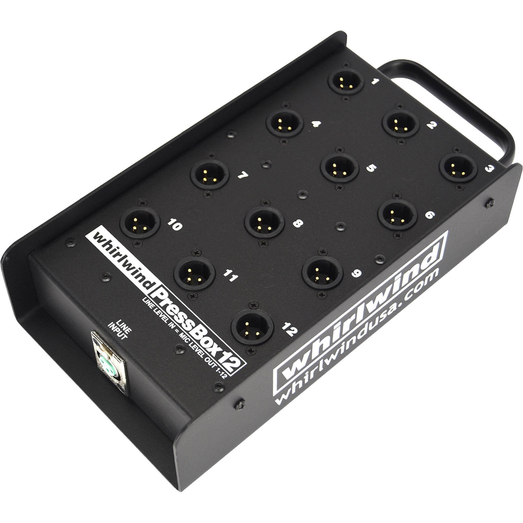 Whirlwind PB12 Passive Pressbox 1-Line In 12-Mic Out