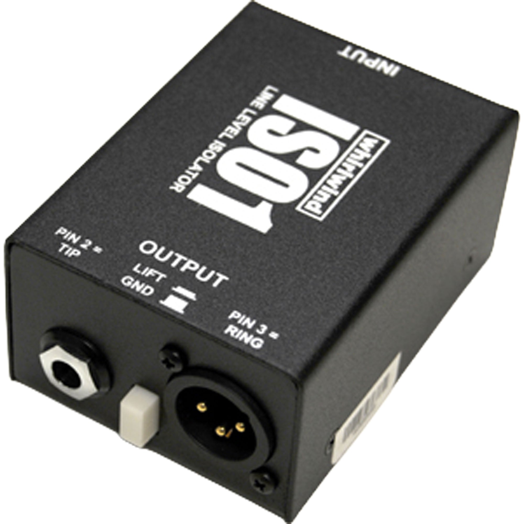 Whirlwind ISO1 Line Level Isolator One Channel Transformer Isolation Box