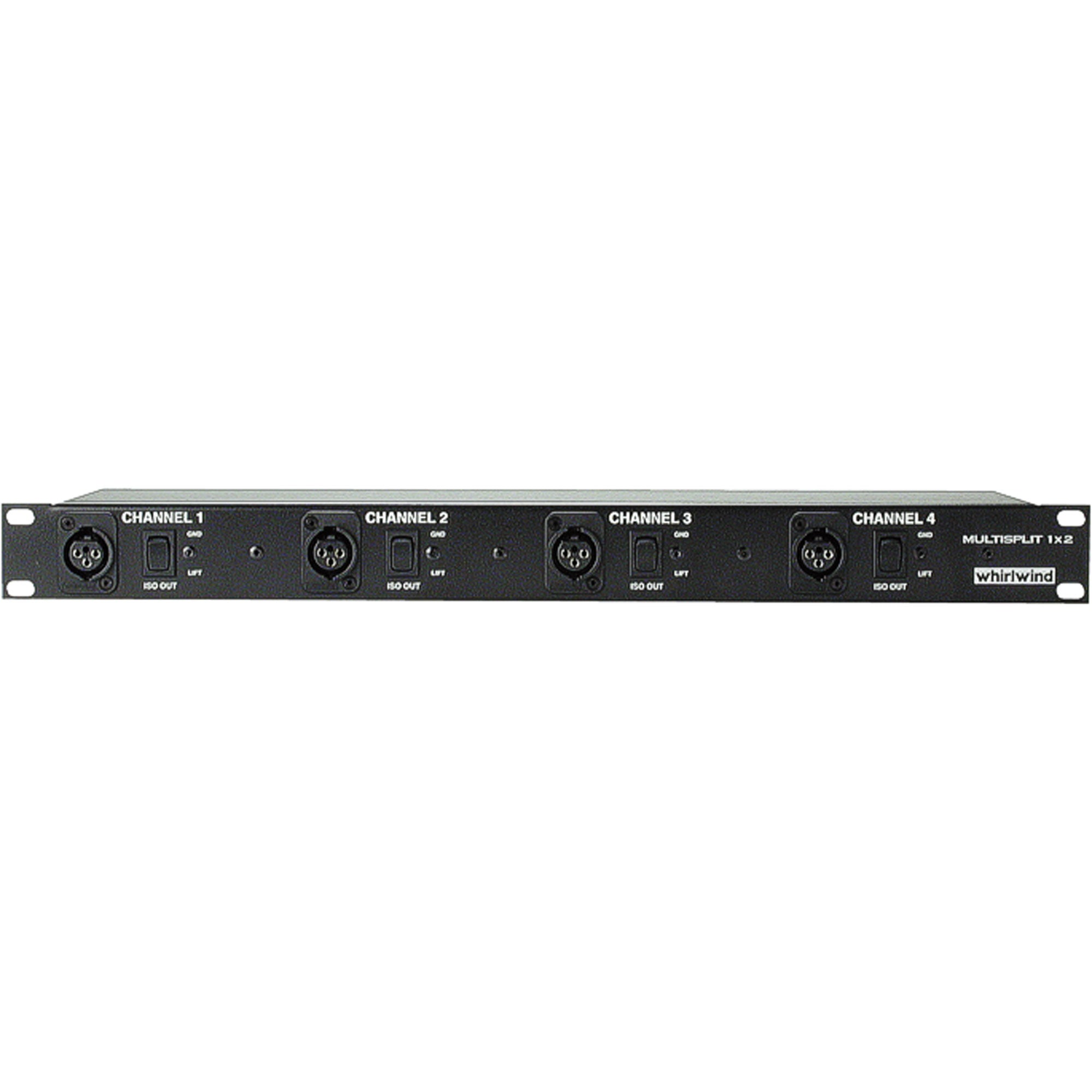 Whirlwind MultiSplitter 1X3 Mic Splitter, 1 Direct Out and 2 Isolated Out Per Channel