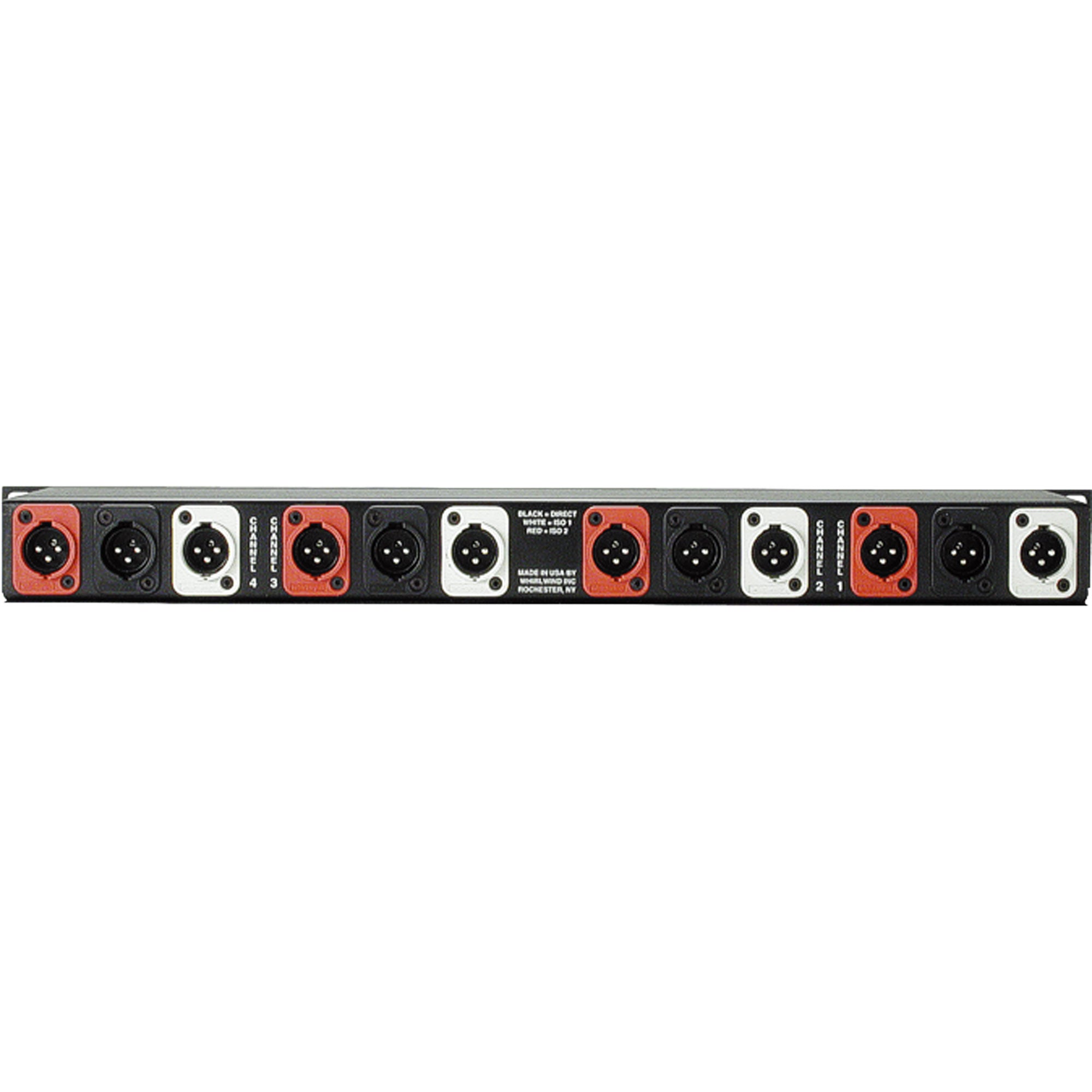 Whirlwind MultiSplitter 1X3 Mic Splitter, 1 Direct Out and 2 Isolated Out Per Channel