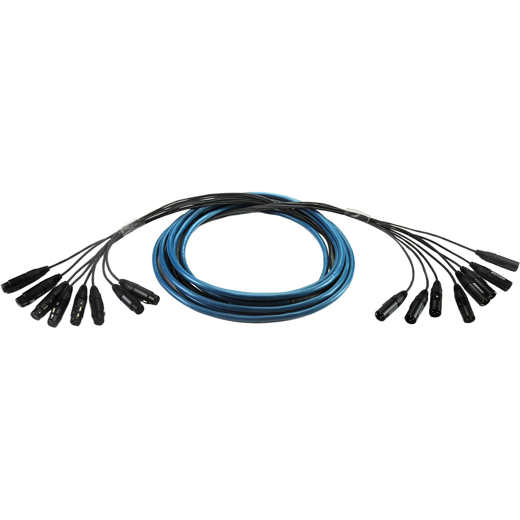 Whirlwind MT-8-F-M-50 Medusa Multitrack Audio Snake 8 XLRF to 8 XLRM (50')