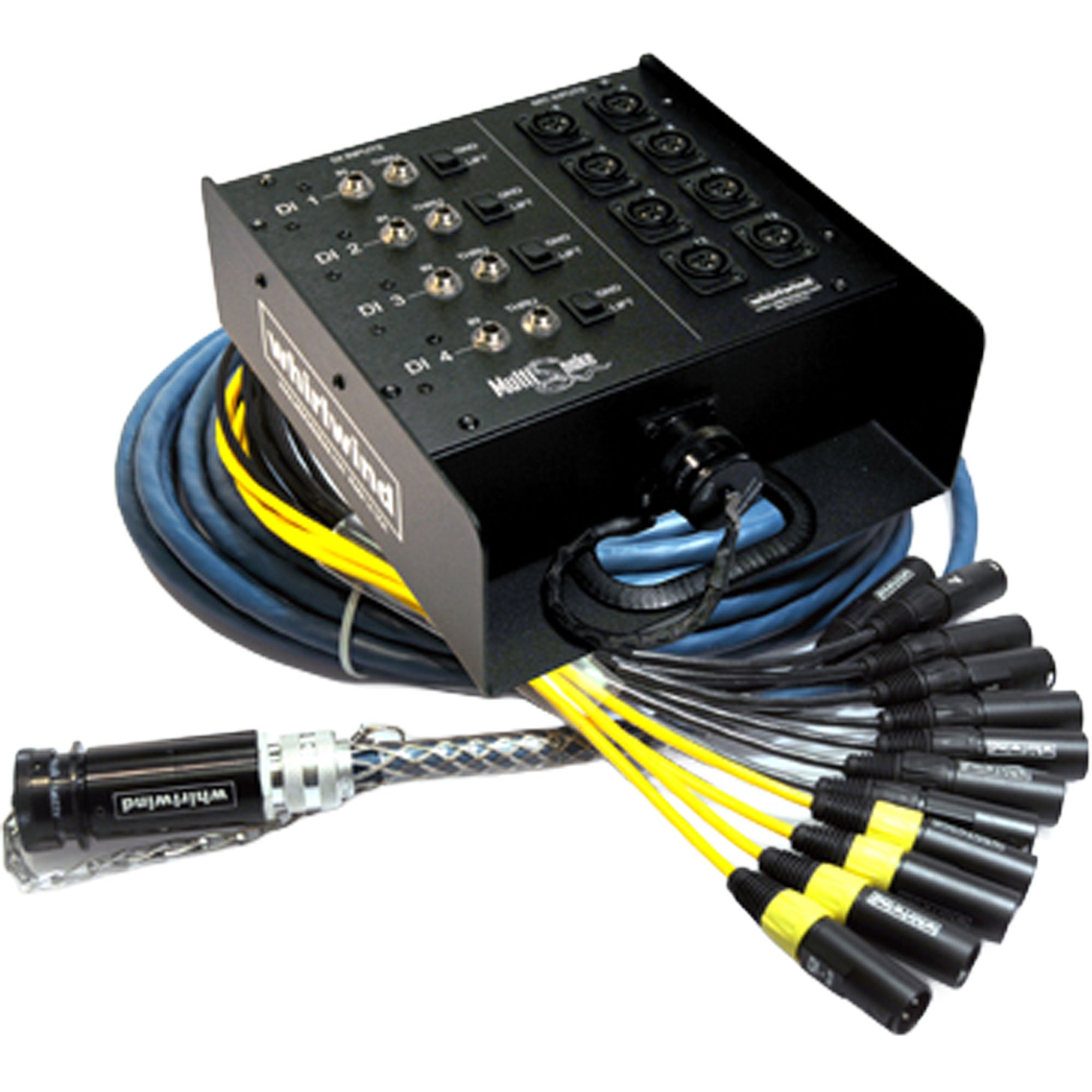 Whirlwind MultiSnake12 Medusa Box to Fan Snake, 8 Mic Lines, 4 DI Lines