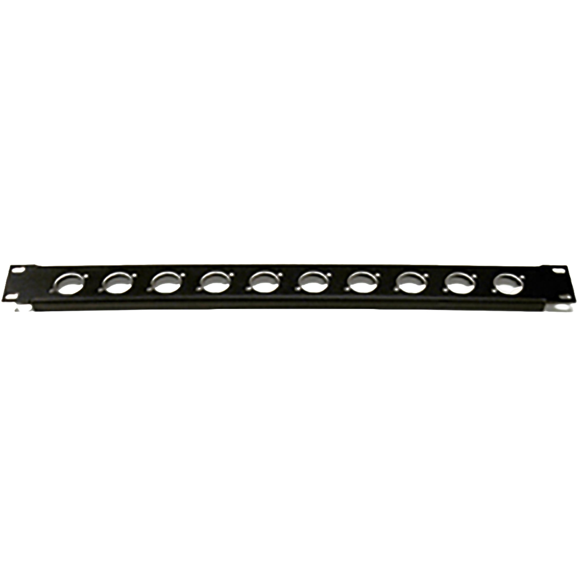 Whirlwind PR-1 1U Rack Panel Punched for 10 XLRs