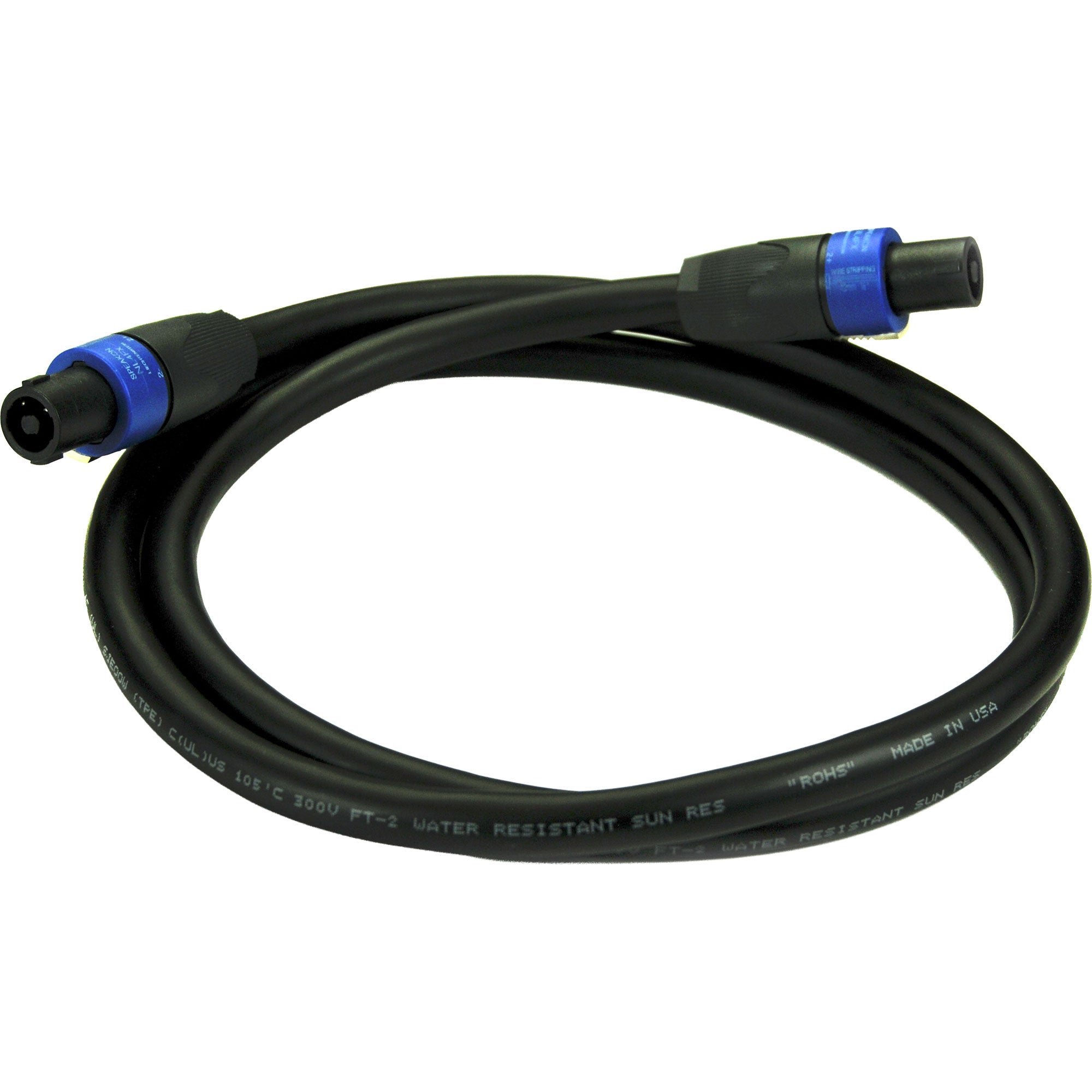 Whirlwind NL4-010 MultiLine Speaker Cable NL4 SpeakOn Connectors (10')