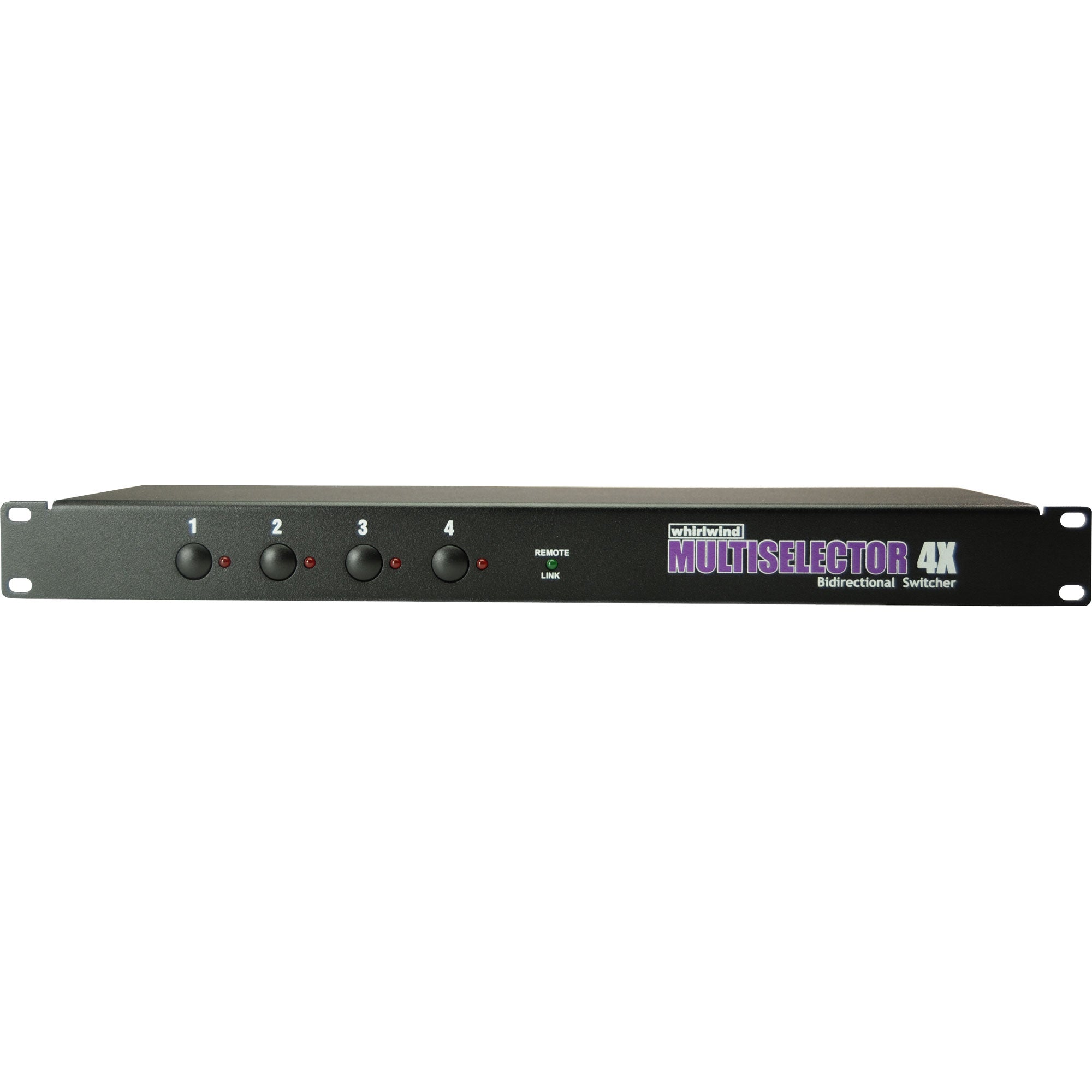 Whirlwind MultiSelector 4X 1U 4-Channel Instrument Switch (1-to-4)