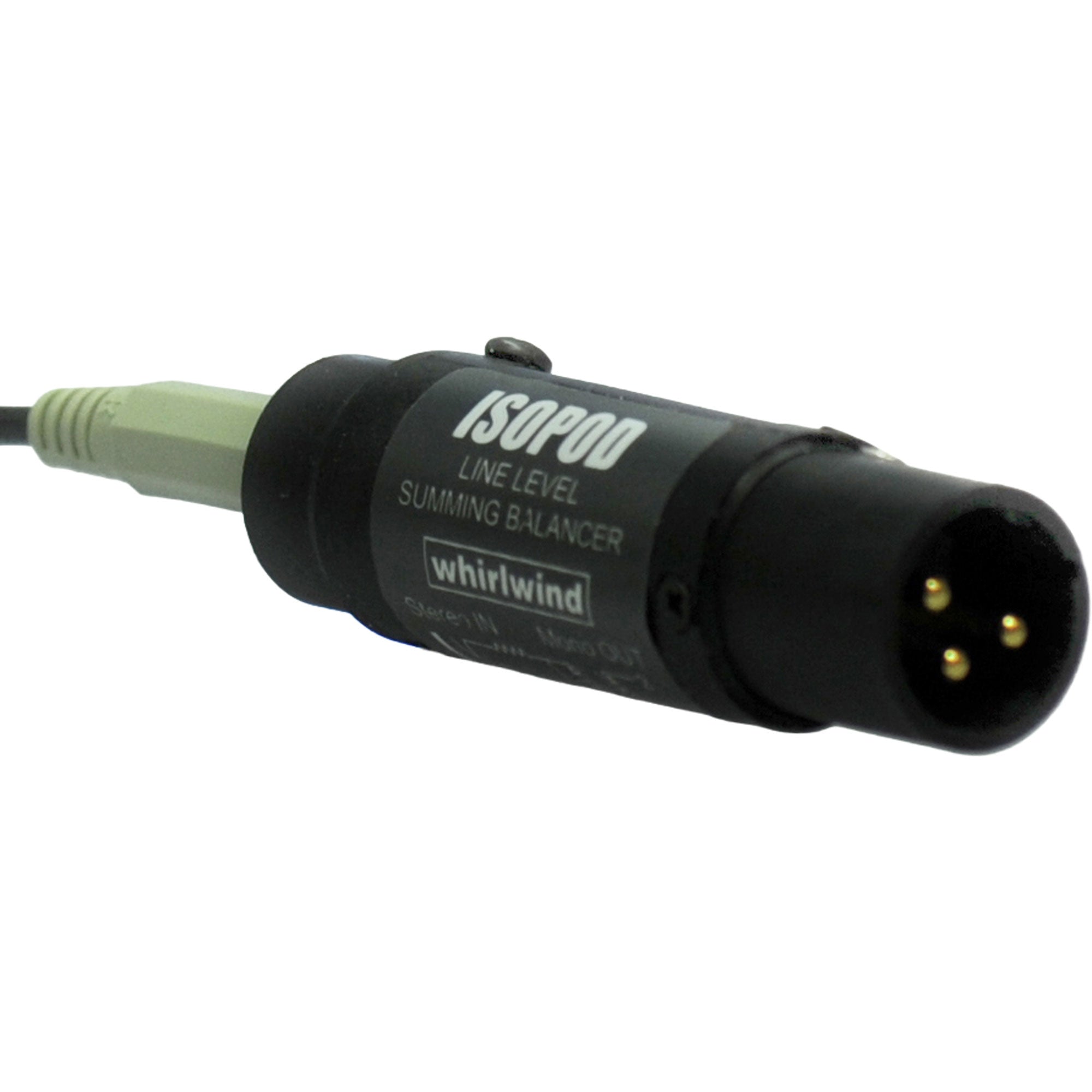 Whirlwind Isopod iPod Interface Inline Barrel (3.5mm to XLRM)