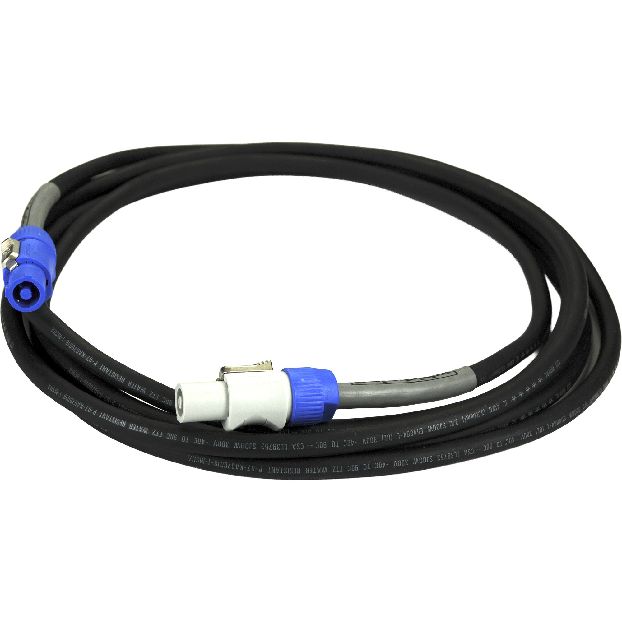 Whirlwind NAC3-050 AC PowerCon Cable NAC3FCA to NAC3FCB (50')