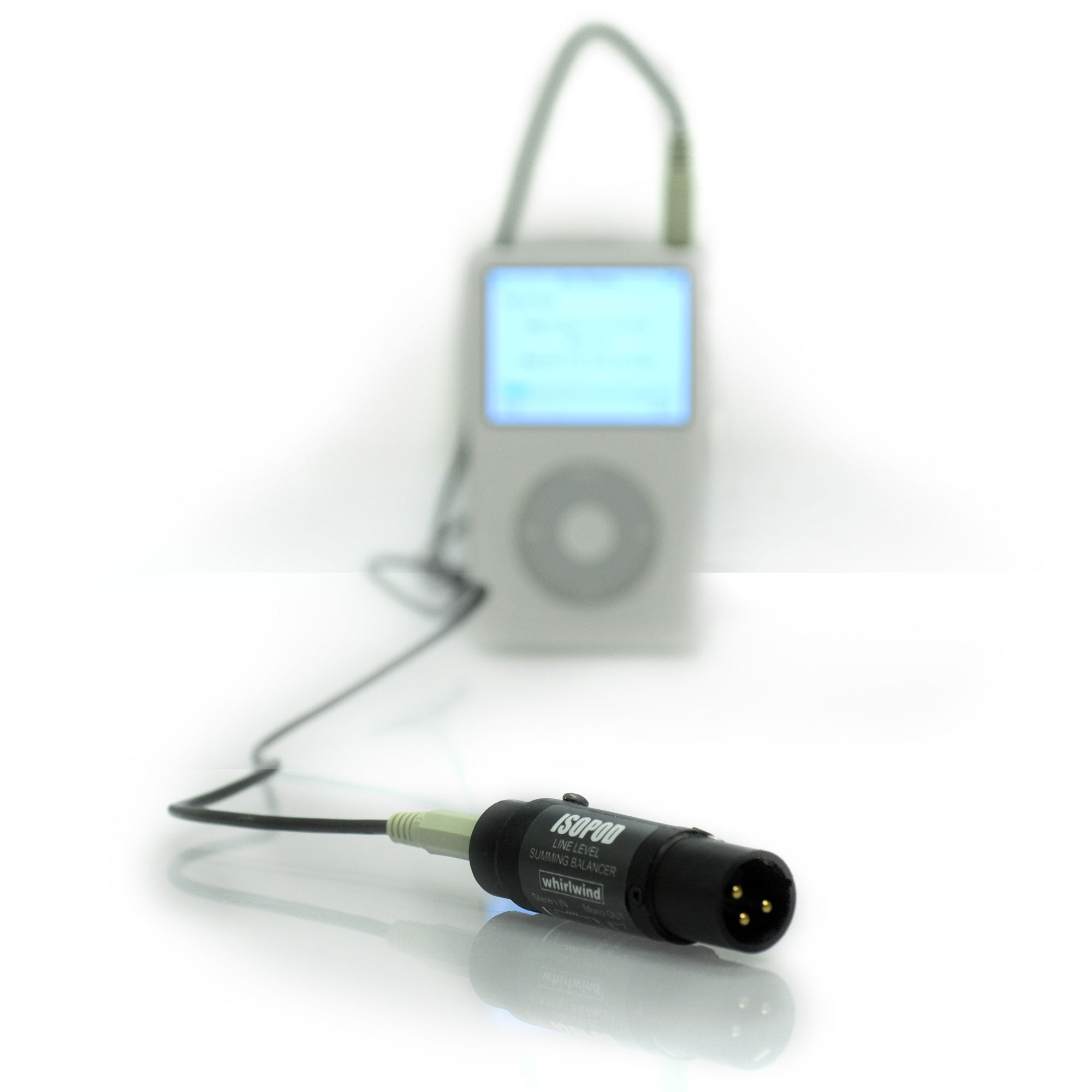 Whirlwind Isopod iPod Interface Inline Barrel (3.5mm to XLRM)