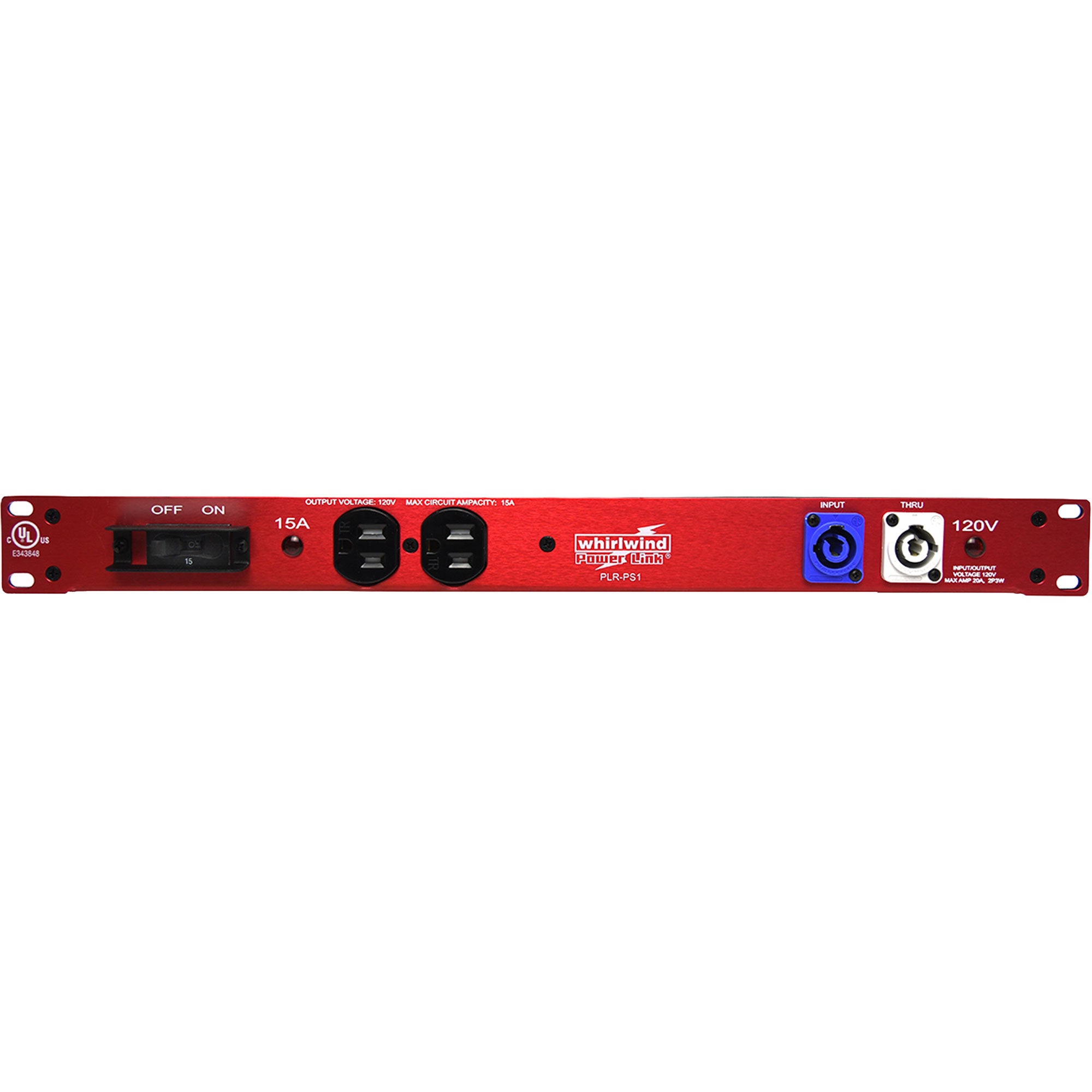 Whirlwind PLR-PS1 Power Link 1U PowerCon 20A PLR Power Strip