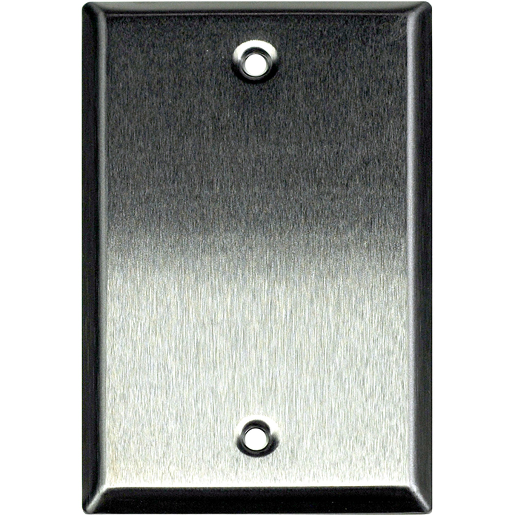 Whirlwind WP1/0H 1-Gang Blank Wall Plate (Stainless Steel)