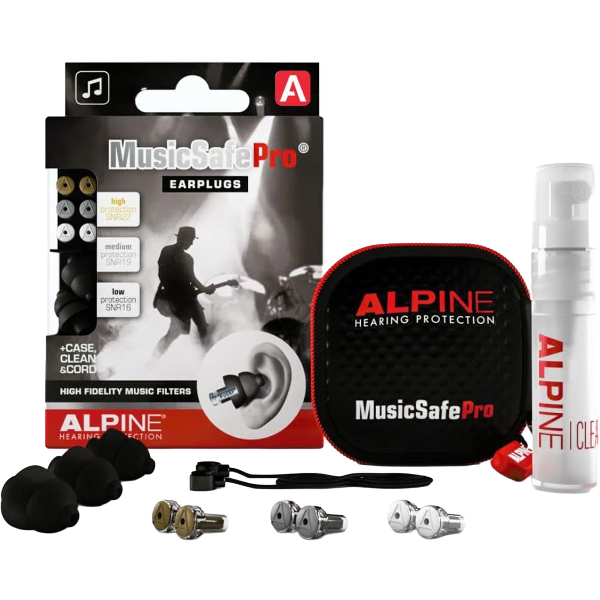 Alpine Hearing Protection MusicSafe Pro Earplugs (Black)