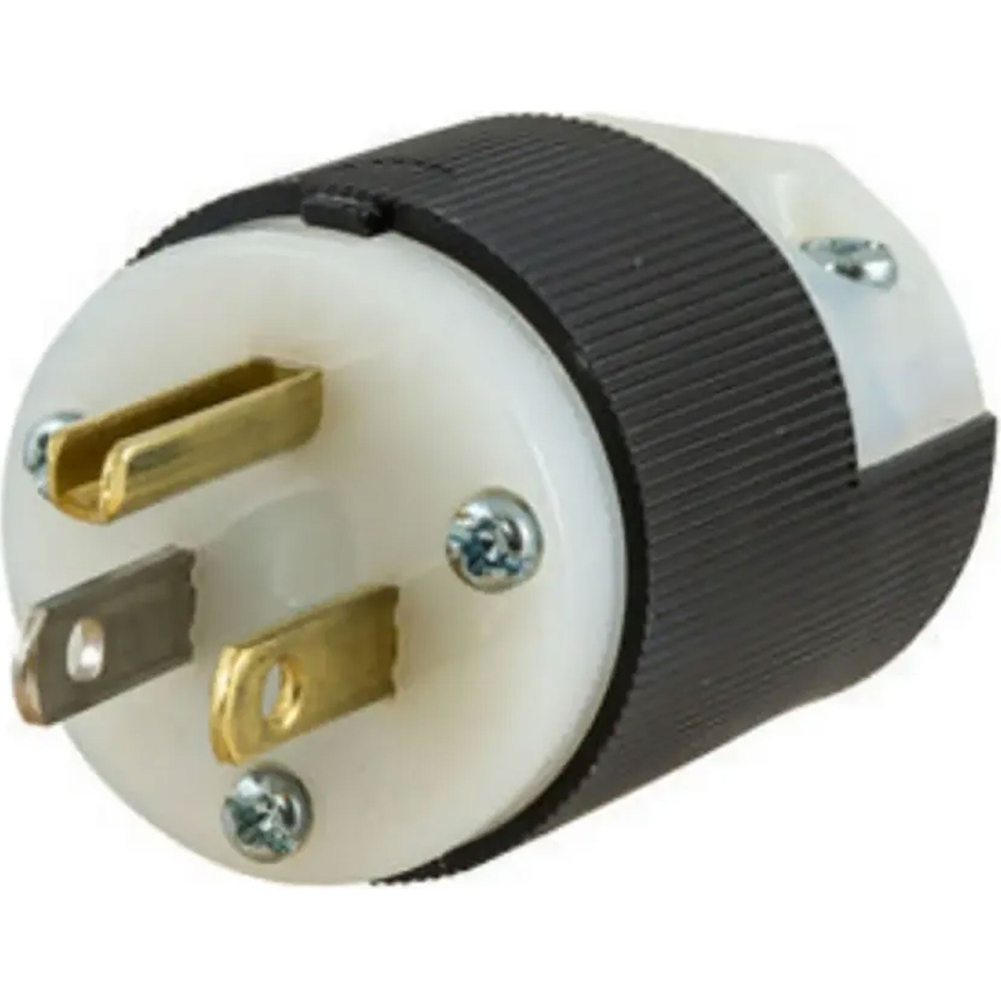 Hubbell HBL5266CM2 15A Industrial Grade Straight Blade Edison Male Plug NEMA 5-15P (Black)