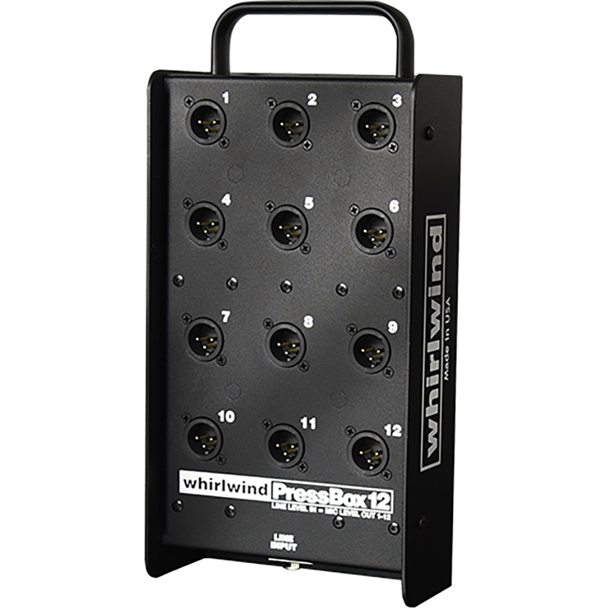 Whirlwind PB12 Passive Pressbox 1-Line In 12-Mic Out