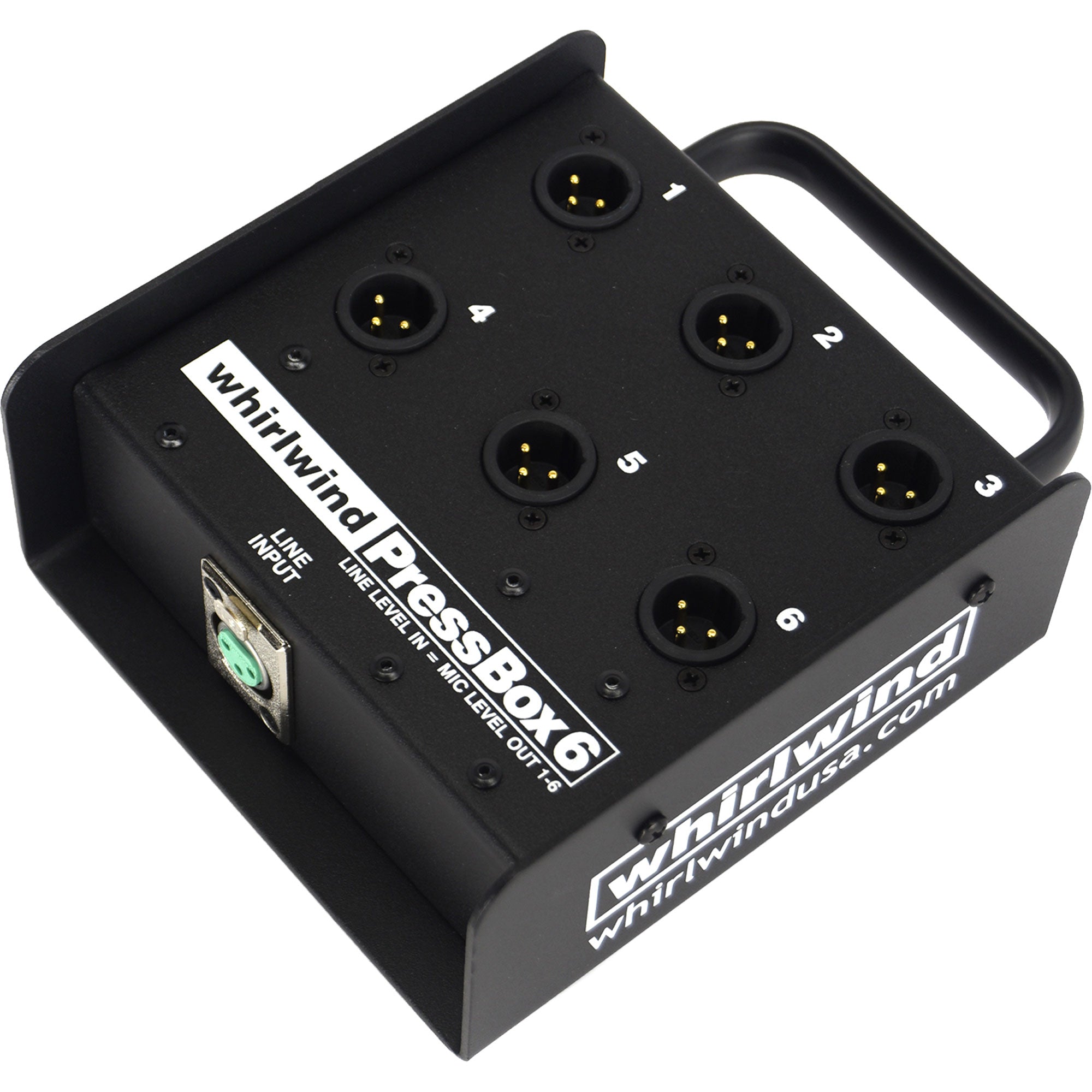 Whirlwind PB06 Passive Pressbox 1-Line In 6-Mic Out