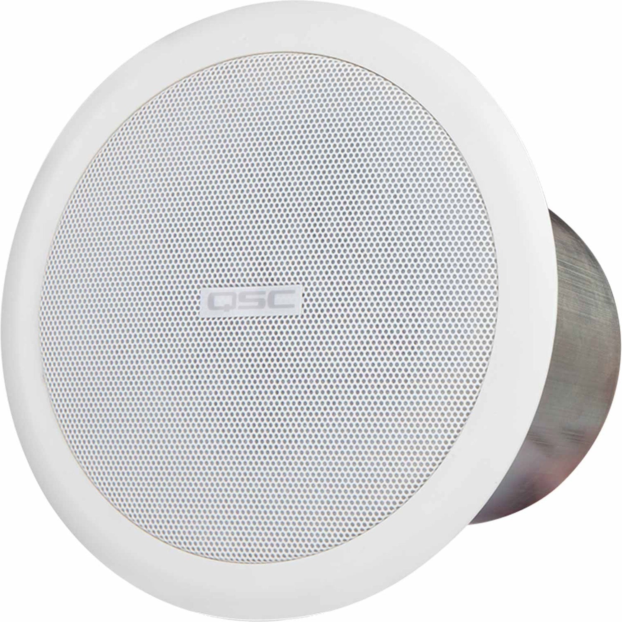 QSC AC-C4T AcousticCoverage 4.5" Full-Range Ceiling Loudspeaker (Each, White)
