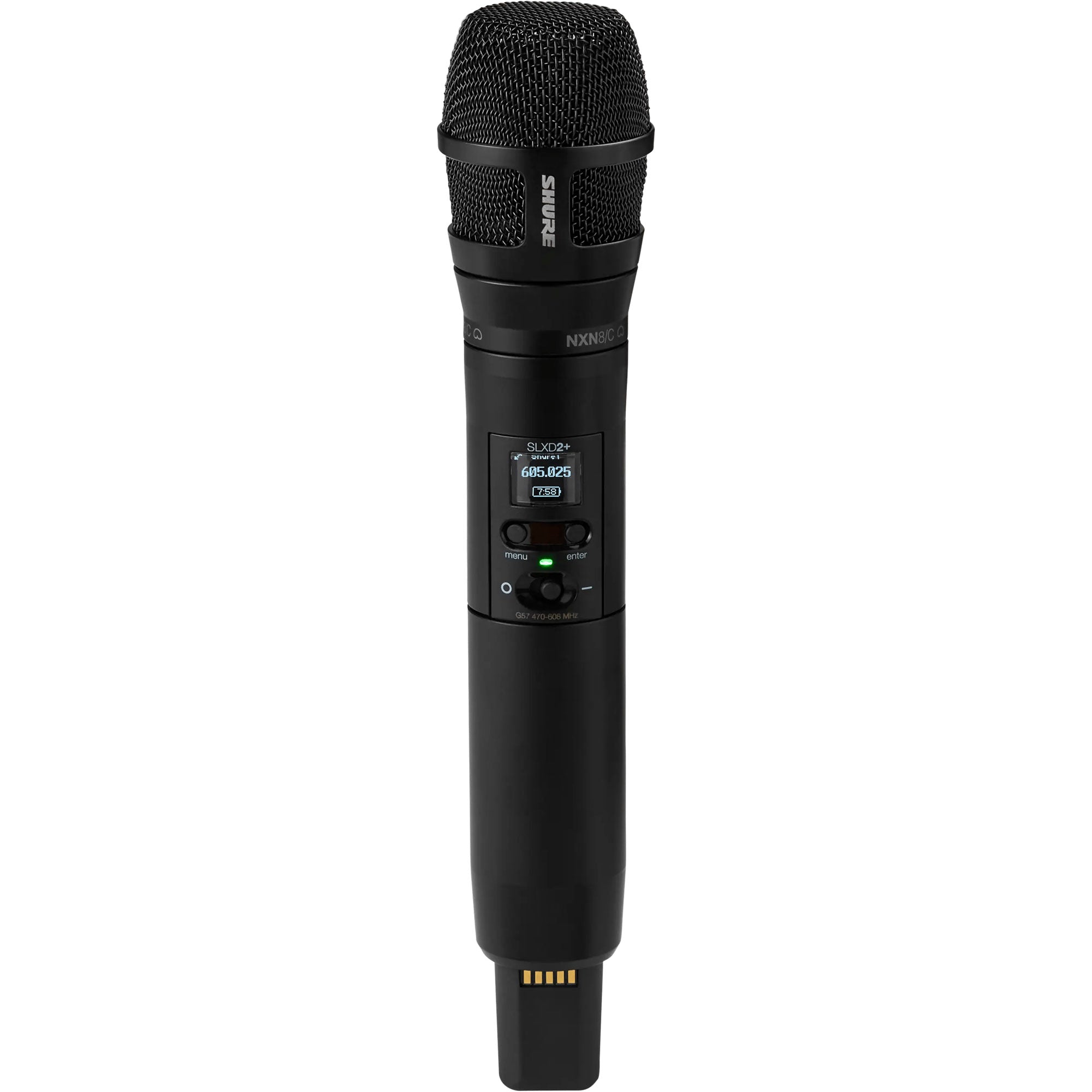 Shure SLXD24+/N8C Digital Wireless Nexadyne 8/C Handheld Mic System (G57: 470-608 MHz)
