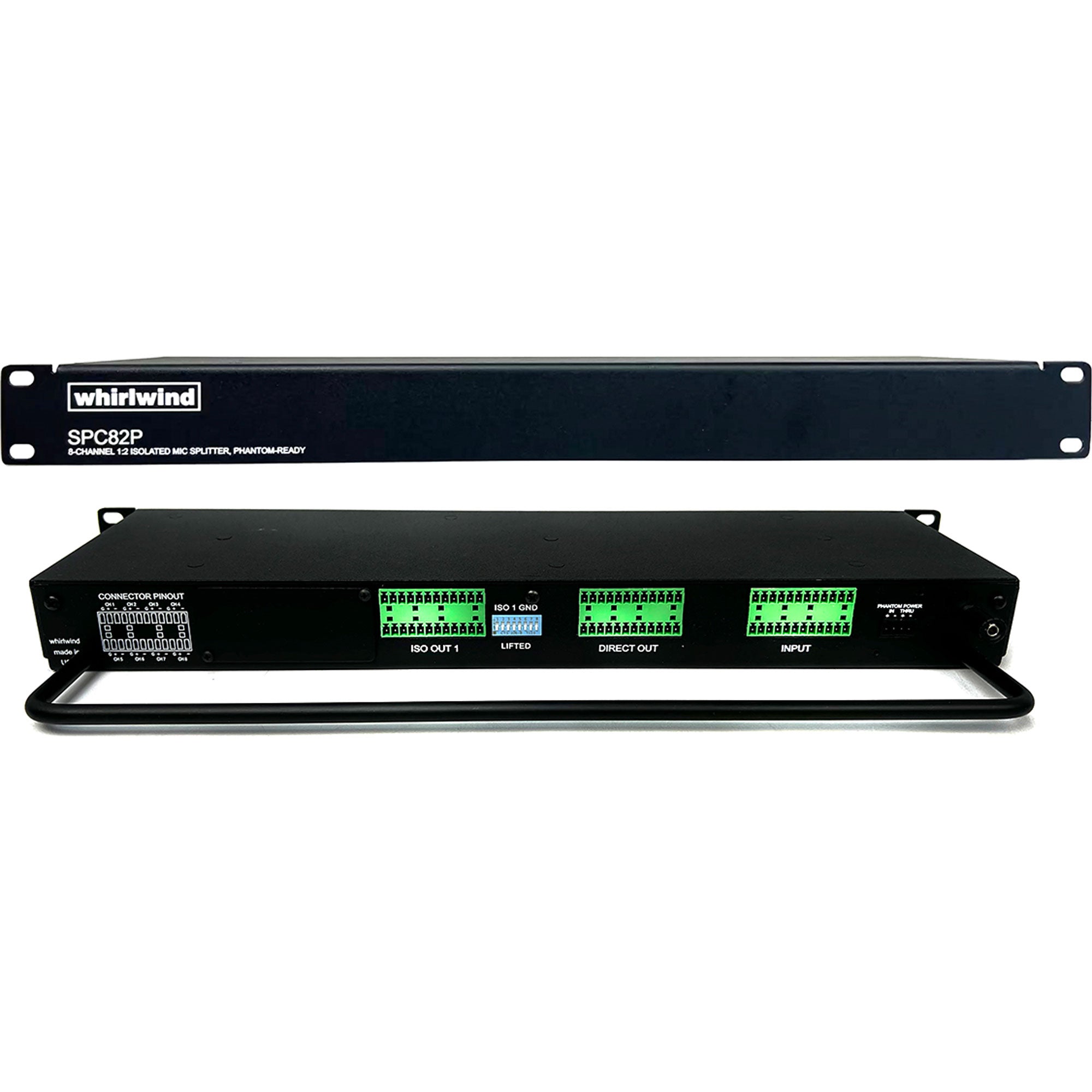 Whirlwind SPC82P 8 Channel Rackmount Mic Splitter (Blocks Phantom Power)
