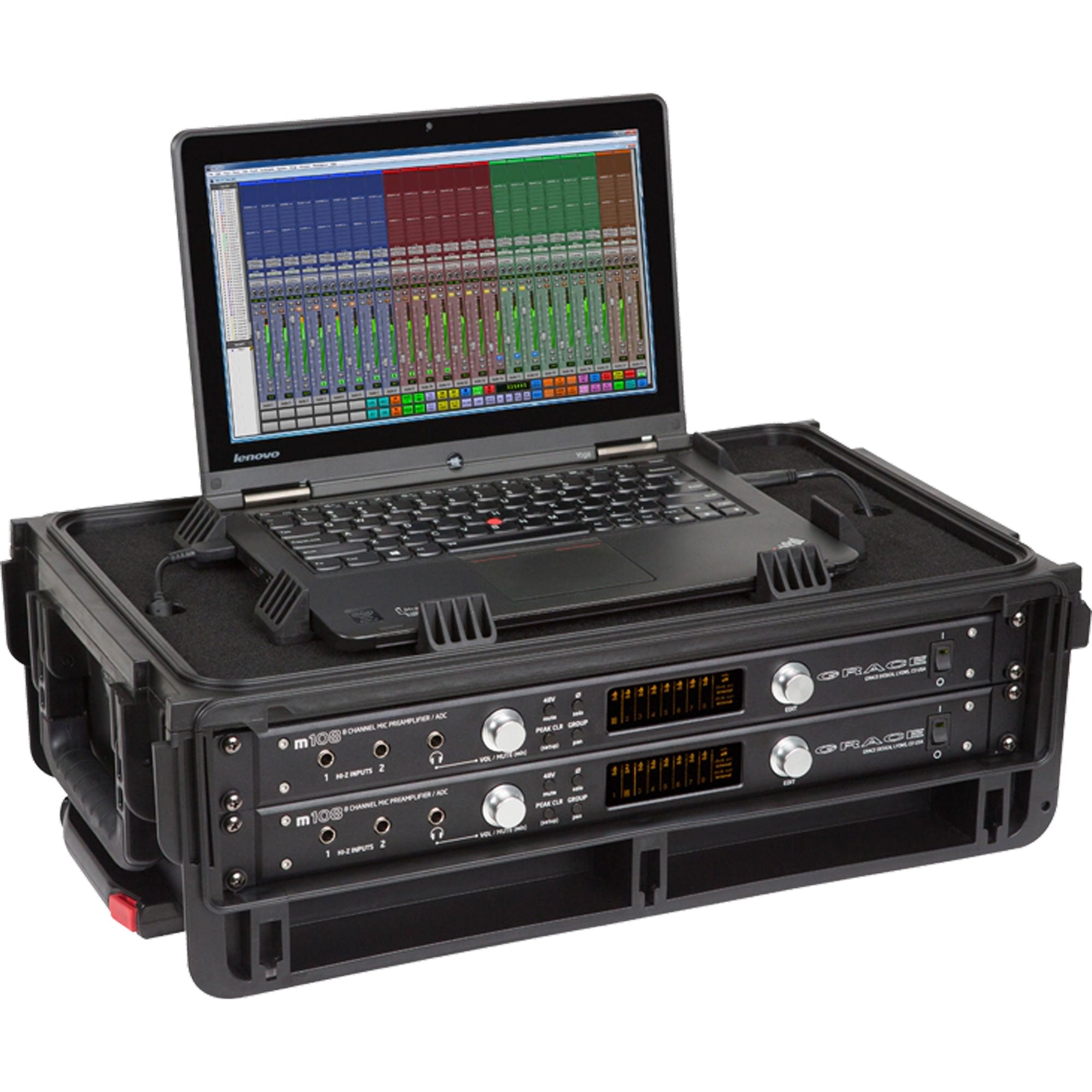 SKB 1SKB-ISF2U Injection-Molded Studio Flyer Rack Case (2U)