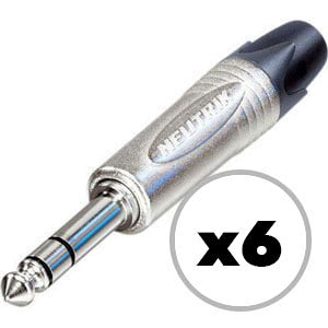 Custom Cable 6x NP3X Silver/Silver 1/4" TRS