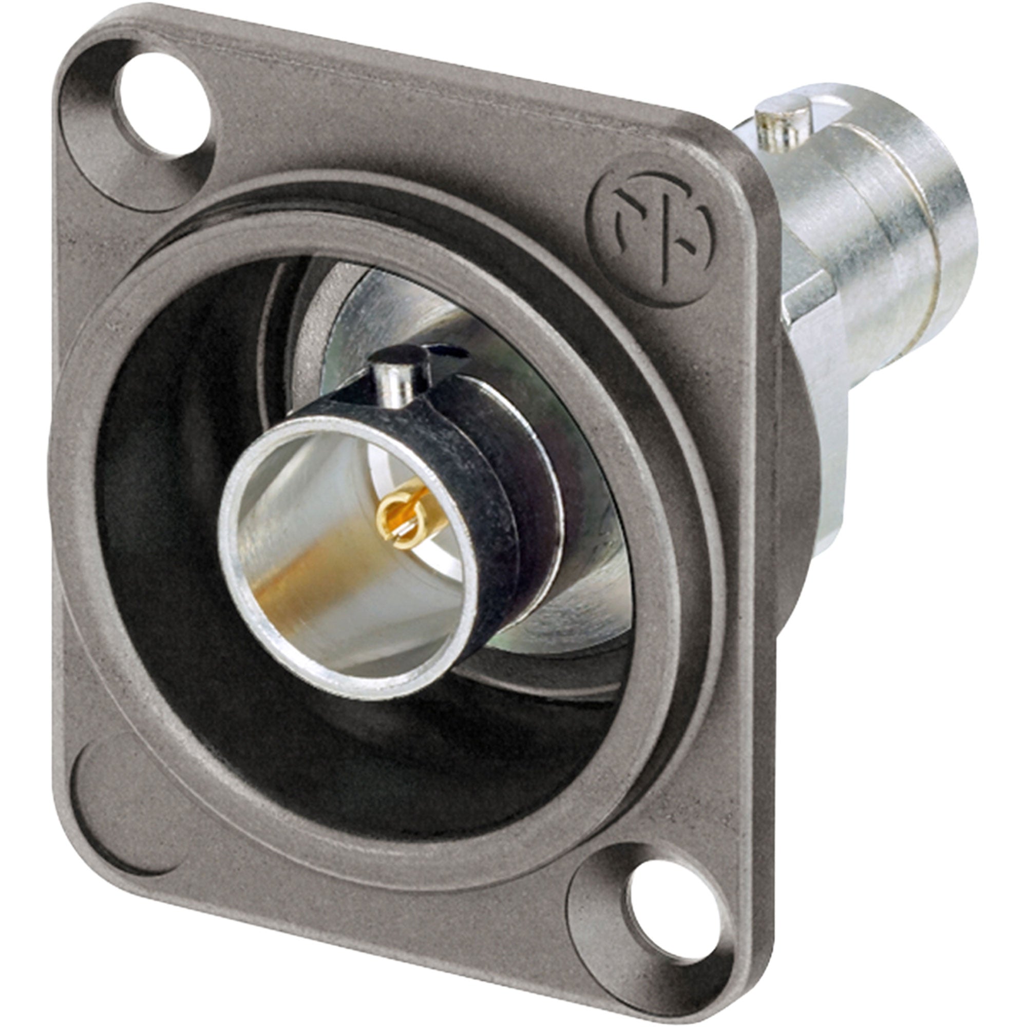 Neutrik NBB75DFIX Isolated BNC Chassis Connector (Antraloy)