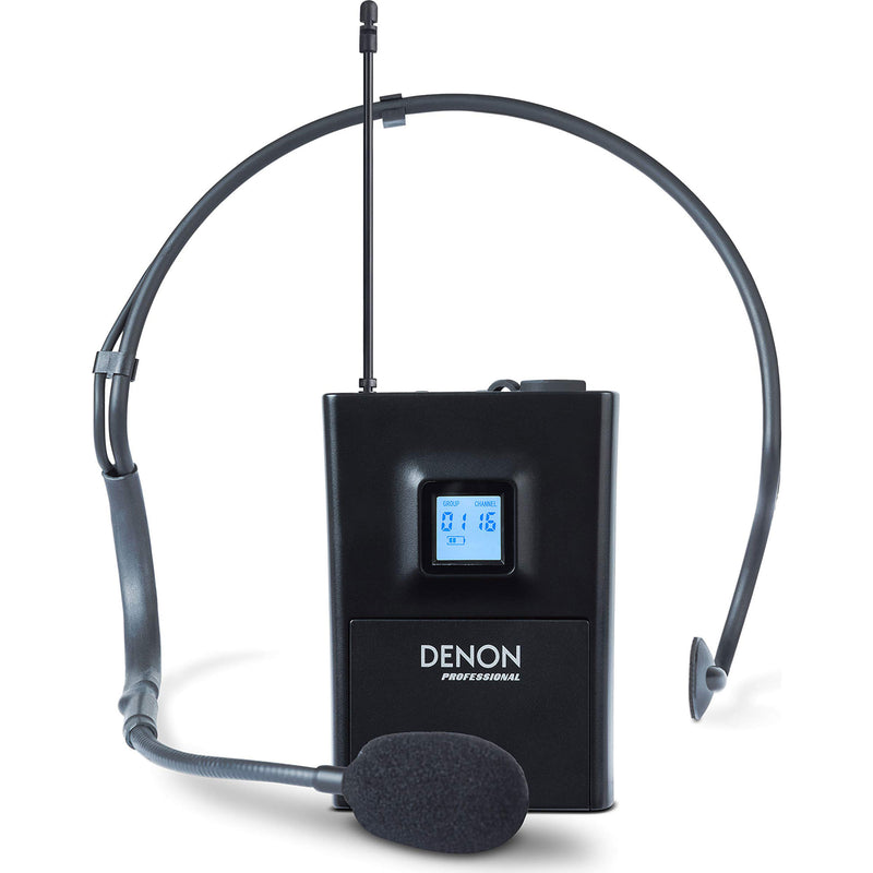 Denon Fitness Pack Beltpack Transmitter and Headset Microphone for Audio Commander & Commander Sport