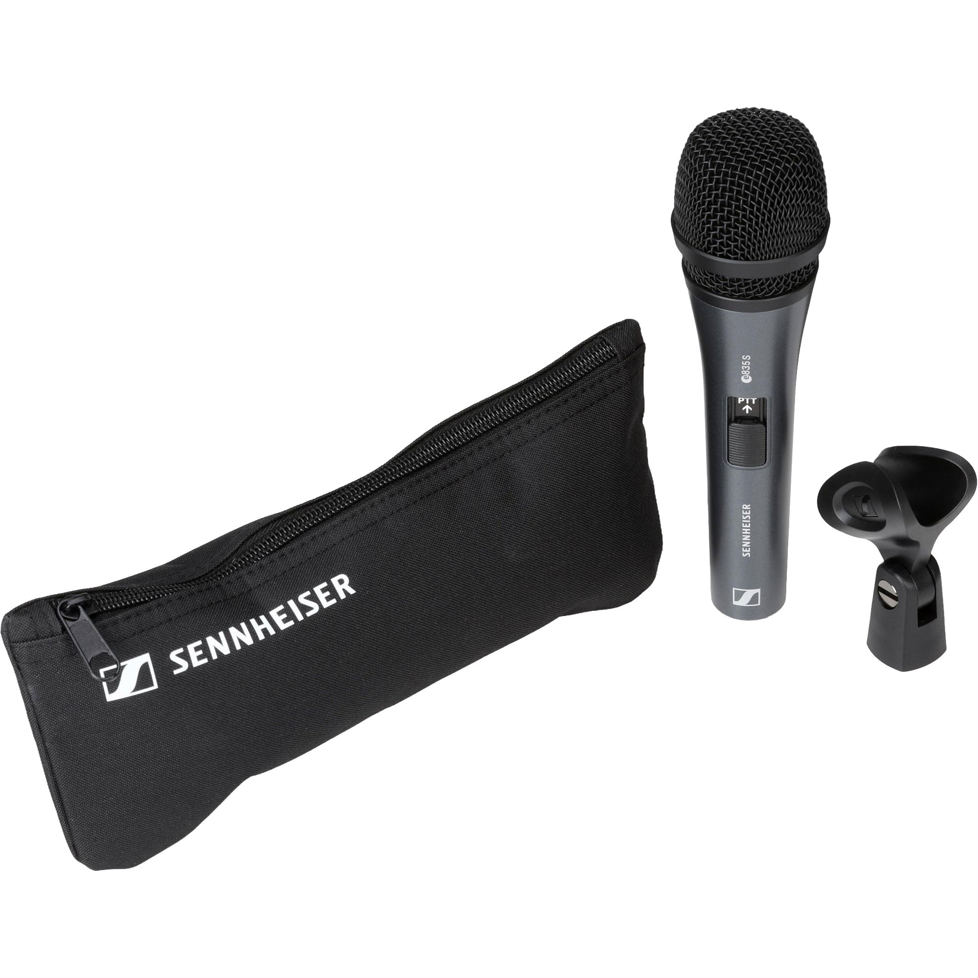 Sennheiser e 835-S-PTT Dynamic Cardioid Microphone with Push-to-Talk Switch