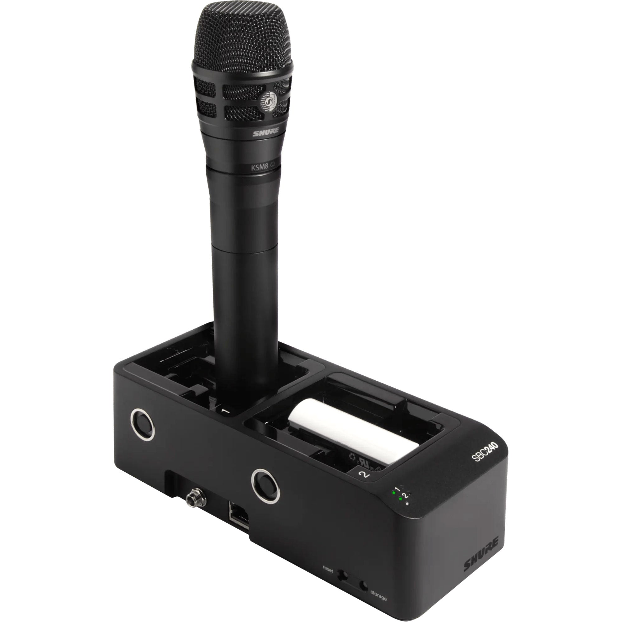 Shure SBC240-US Two-Bay, Networked Docking Charger with Power Supply