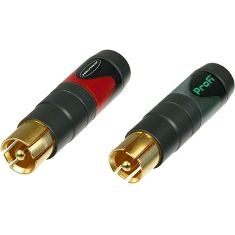 Neutrik NF2C-B/2 ProFi Professional RCA Plugs (Pair)