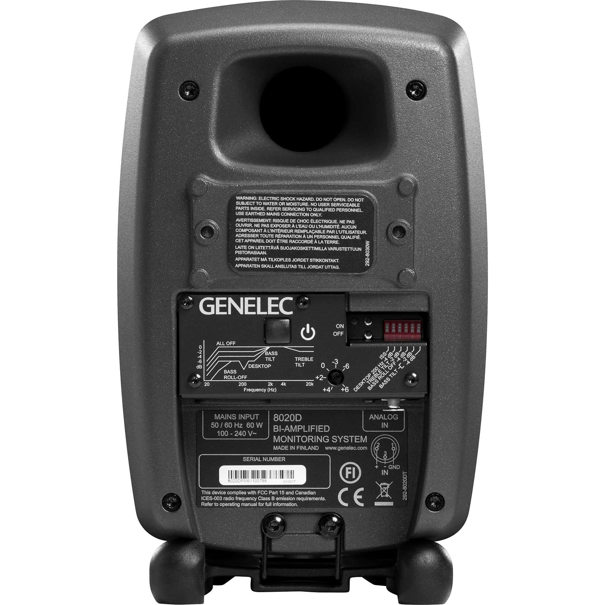 Genelec 8020.LSE Espresso 4" Active 5.1 Monitoring System with 8" Subwoofer (Dark Grey)