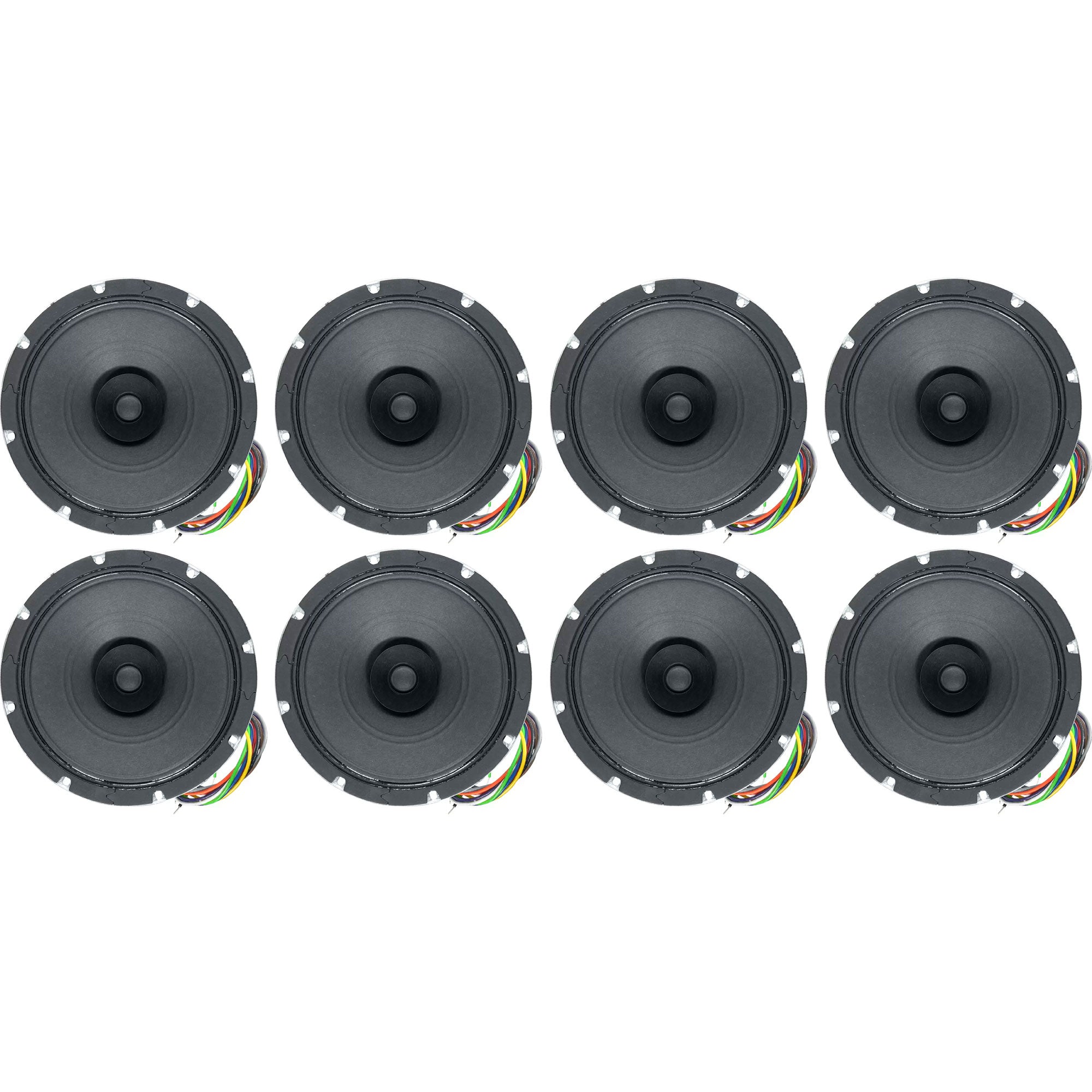 Lowell 810-T72 8" 15W Dual Cone Driver with 25/70V Transformer (8 Pack)