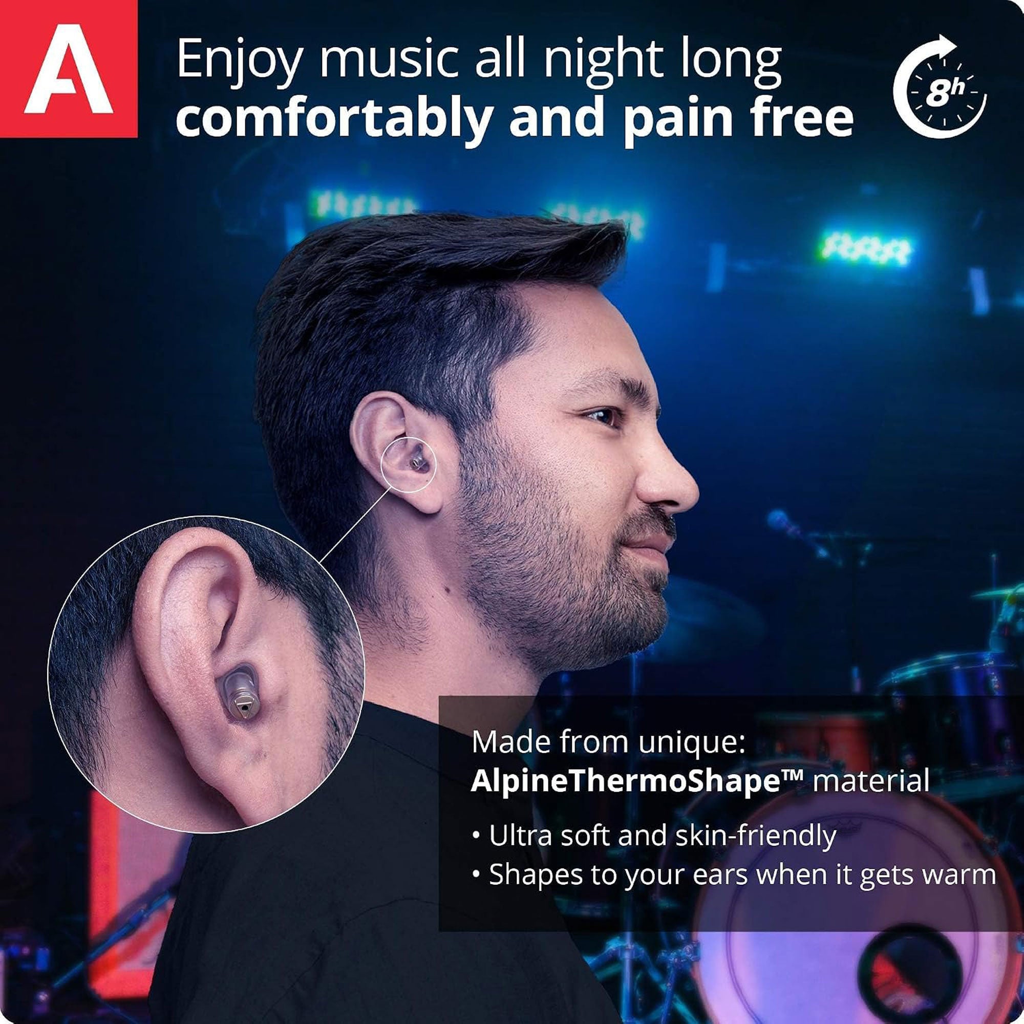 Alpine Hearing Protection MusicSafe Pro Earplugs (Black)